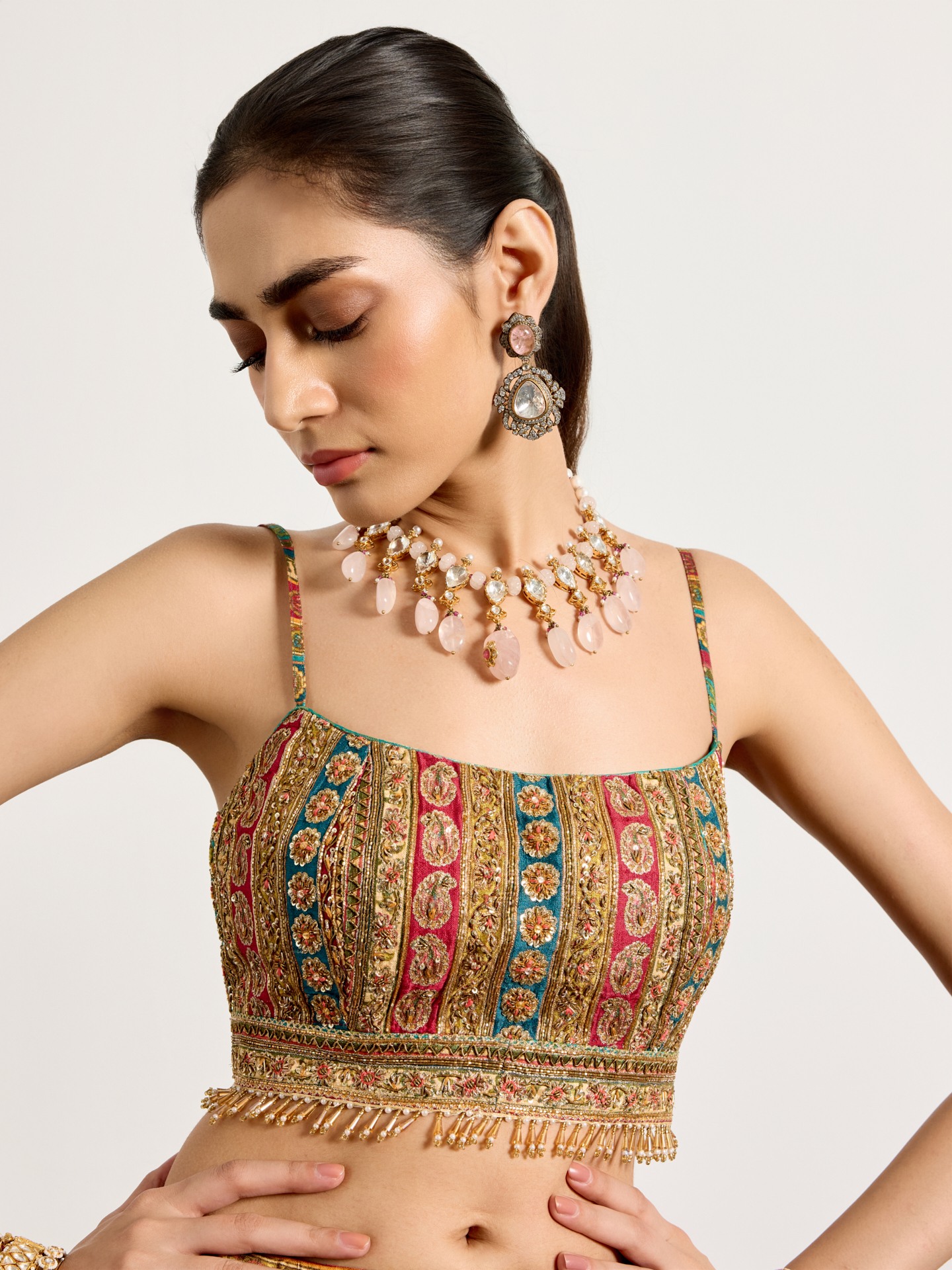 Fuschia Multi Mauricia Lehenga Set