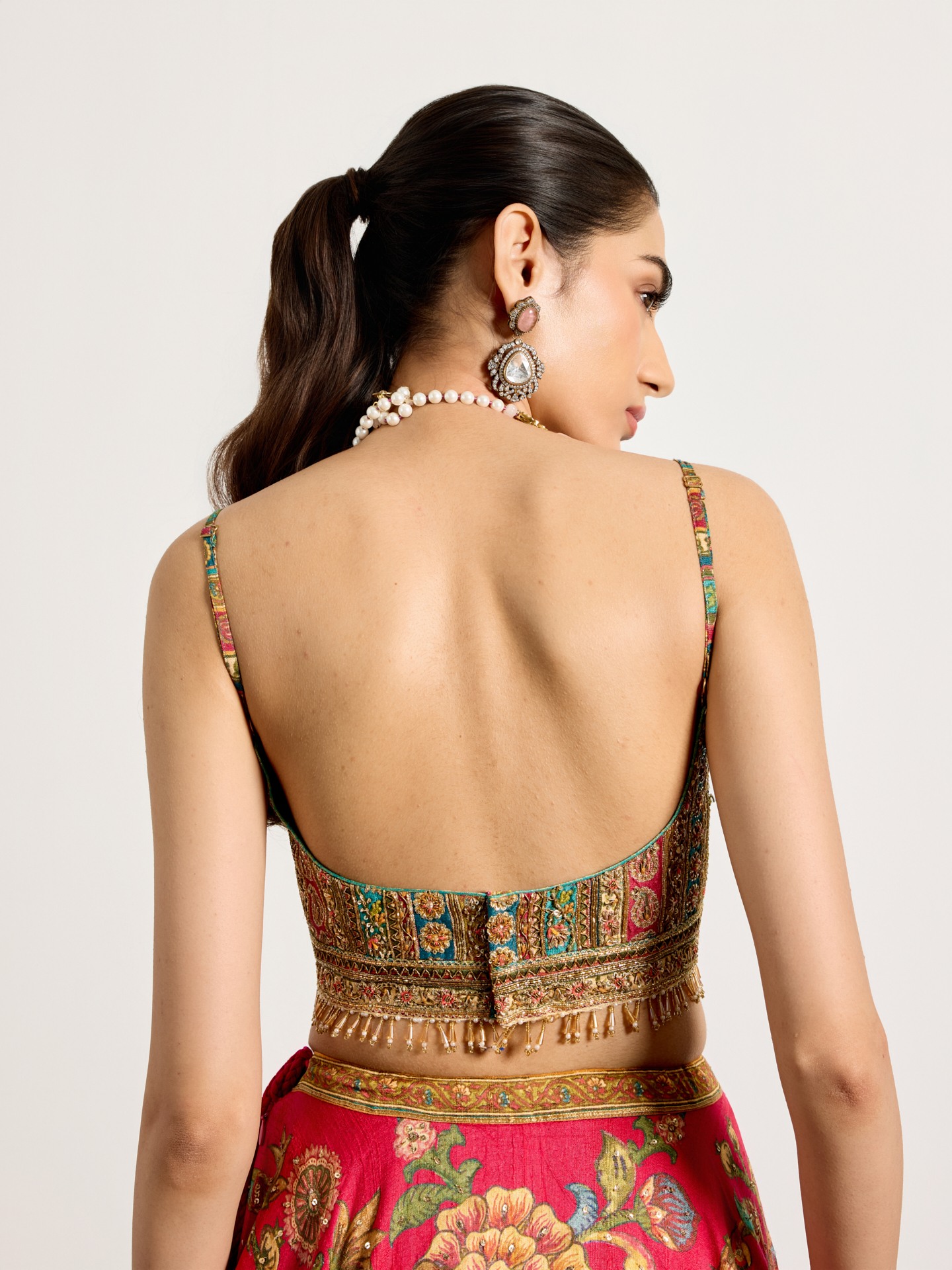 Fuschia Multi Mauricia Lehenga Set