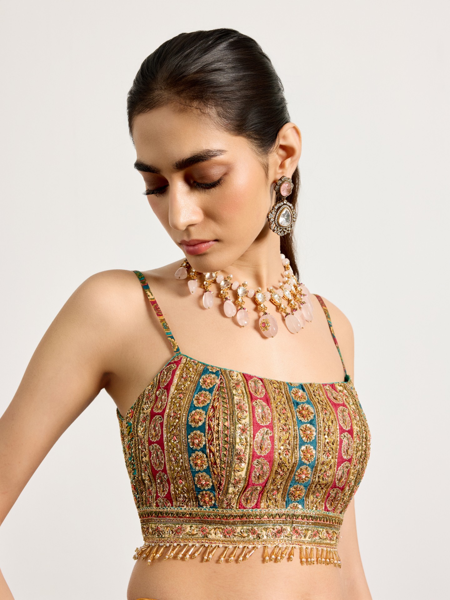 Fuschia Multi Mauricia Lehenga Set