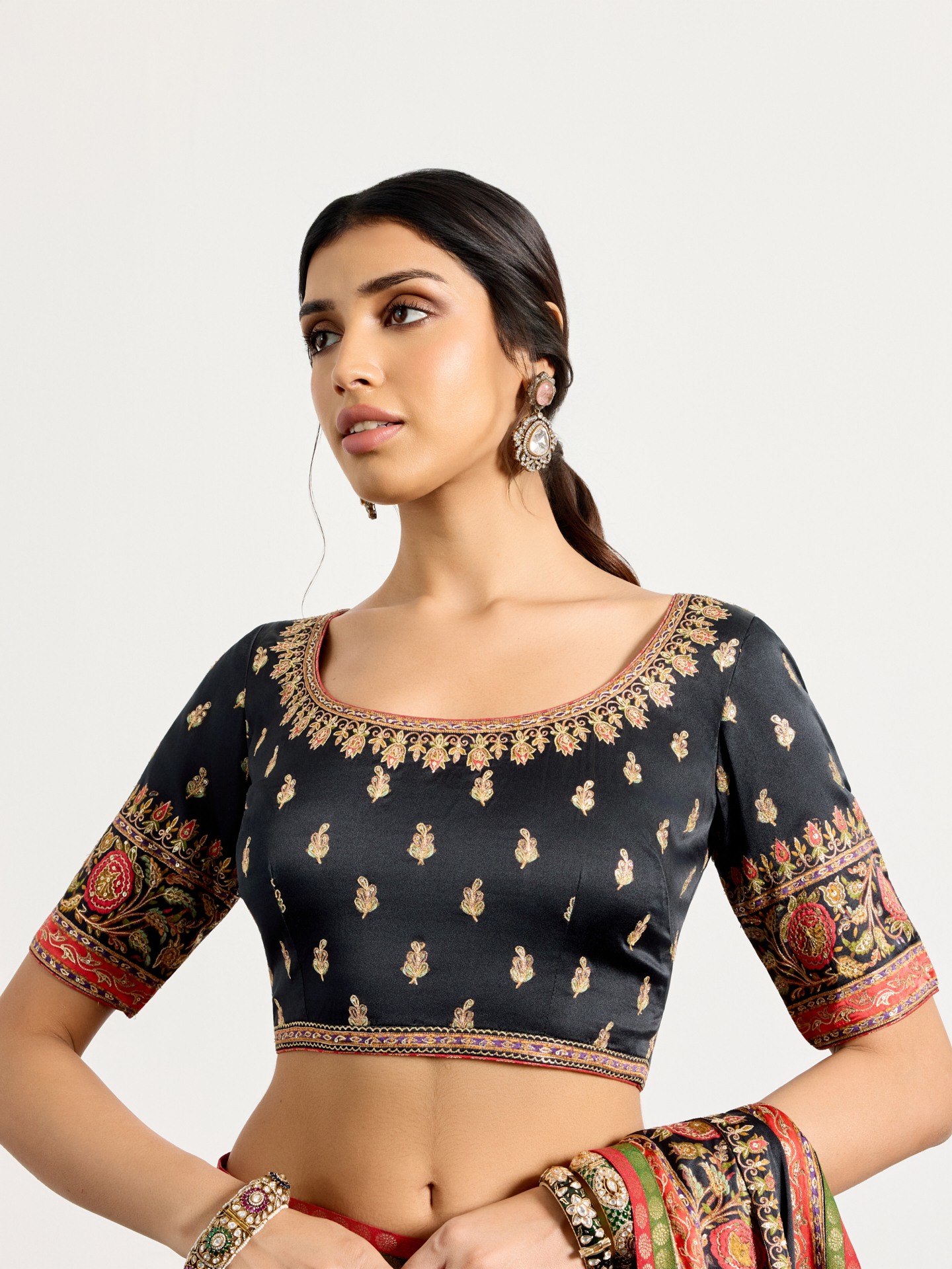 Black Pushpavan Saree