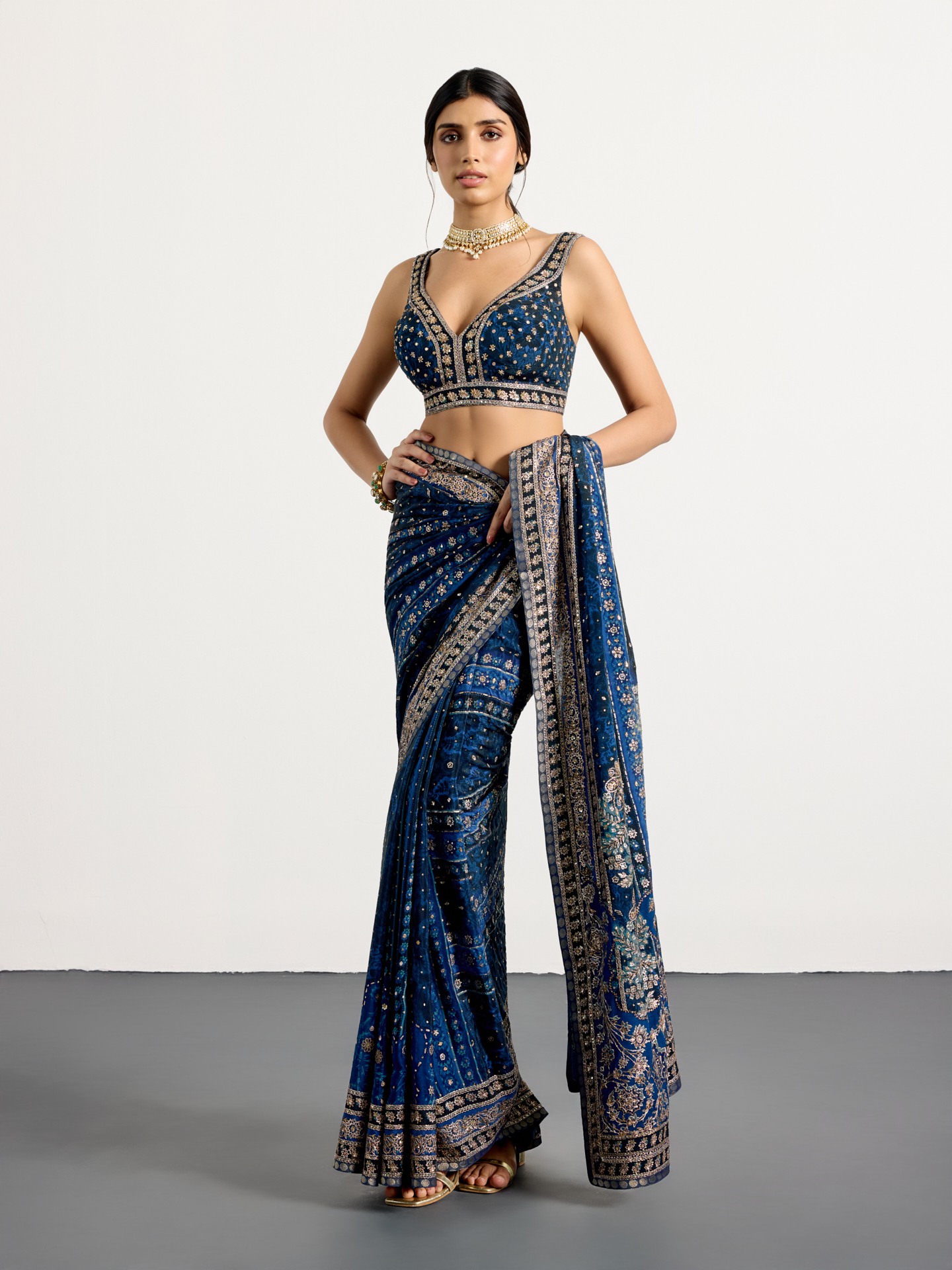 Midnight Villa Saree