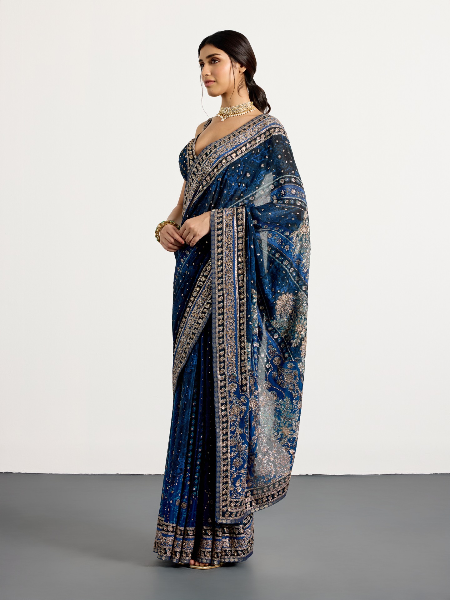 Midnight Villa Saree