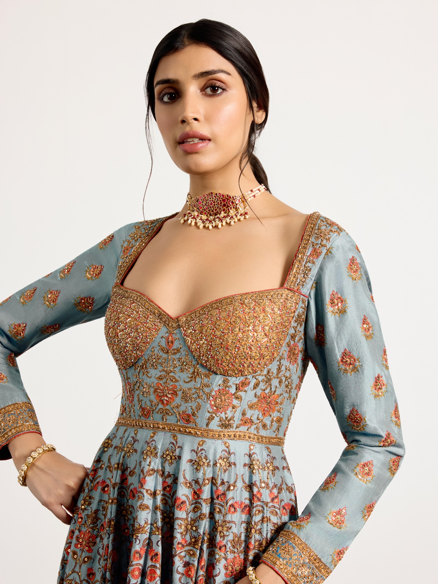 Blue Abha Suit