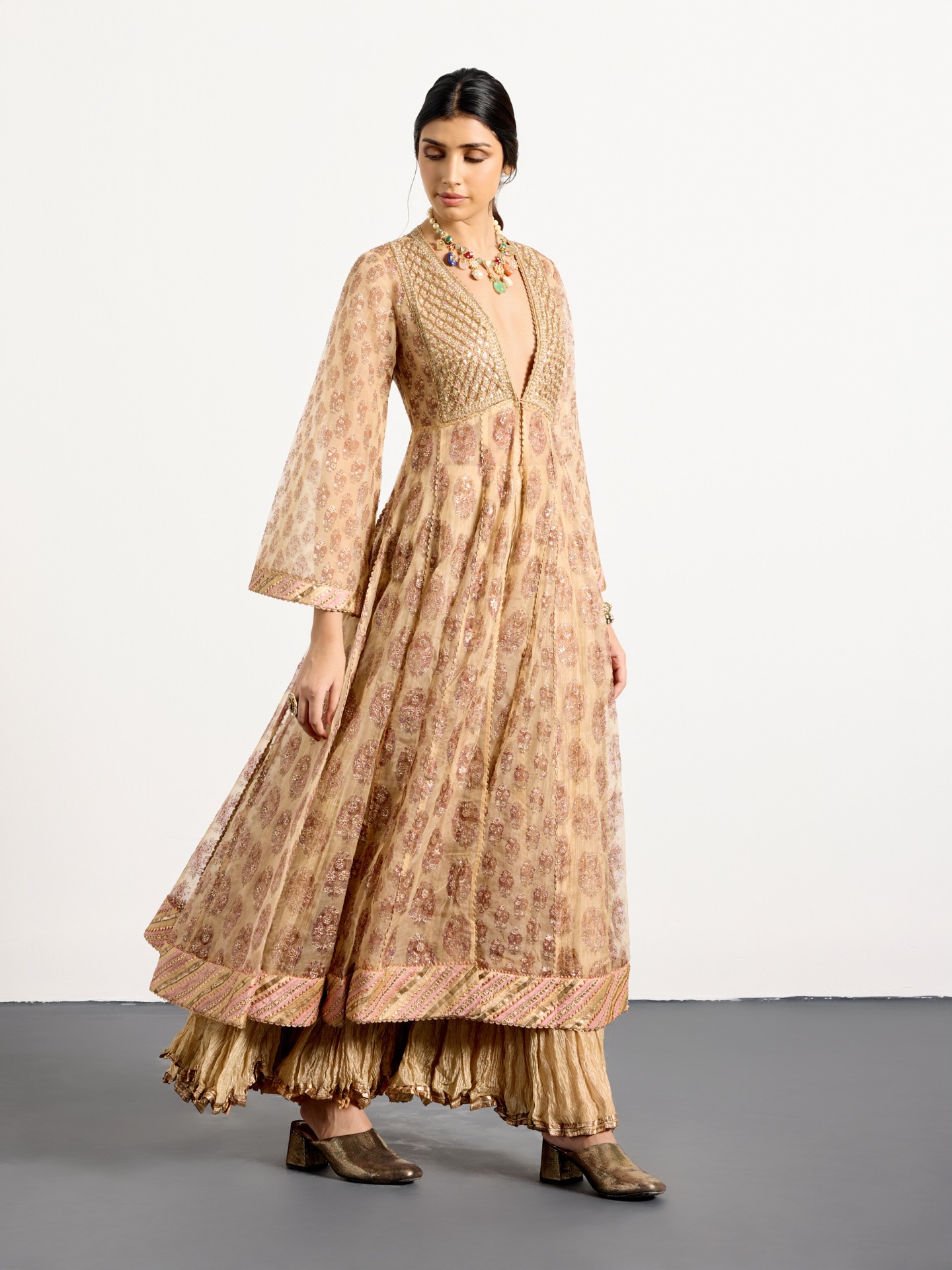 Beige Pink Cheepa Suit