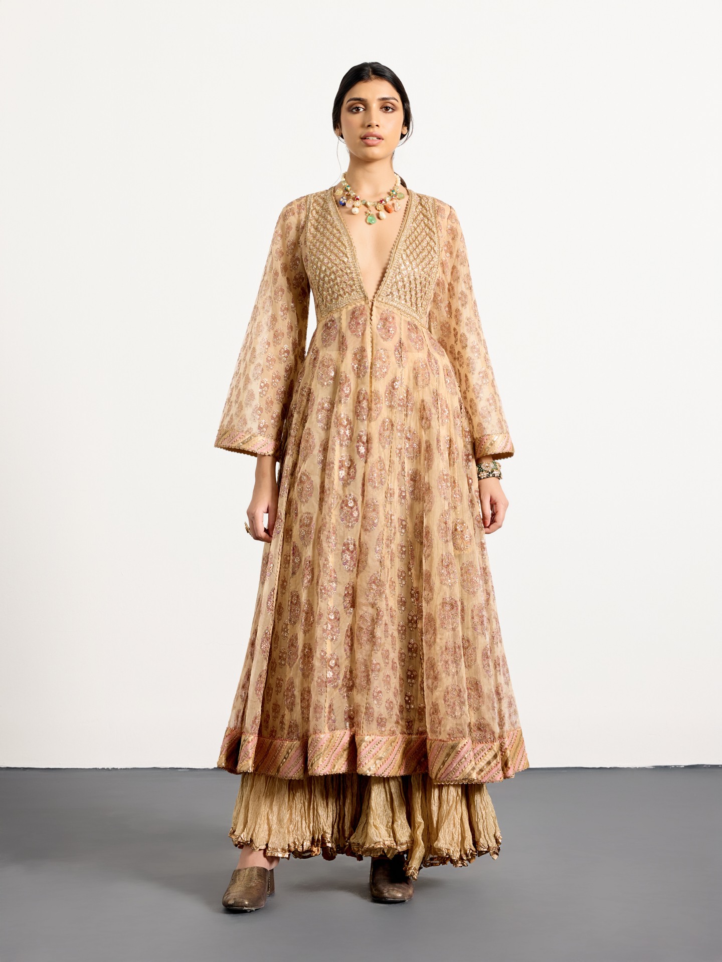 Beige Pink Cheepa Suit