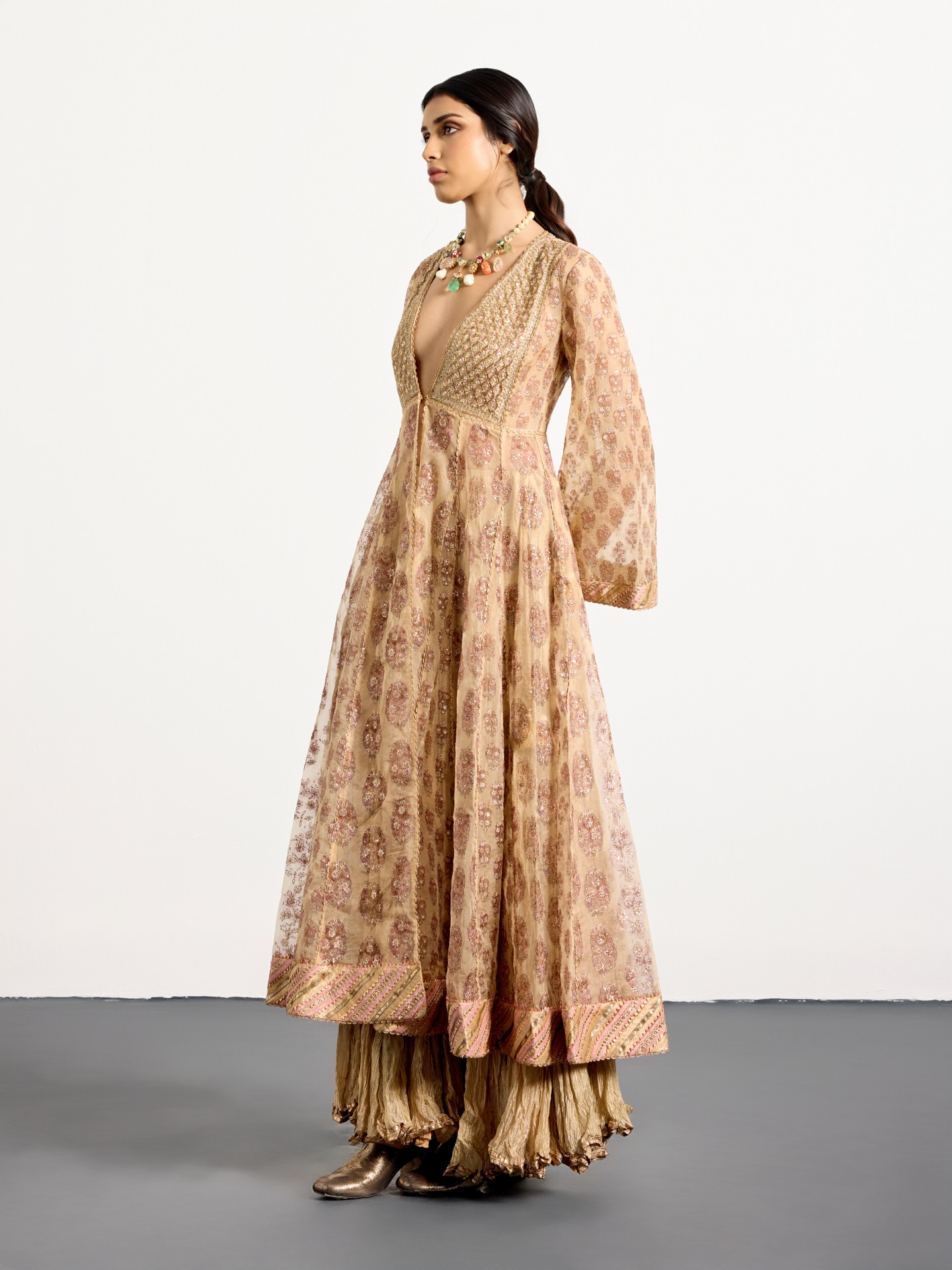 Beige Pink Cheepa Suit