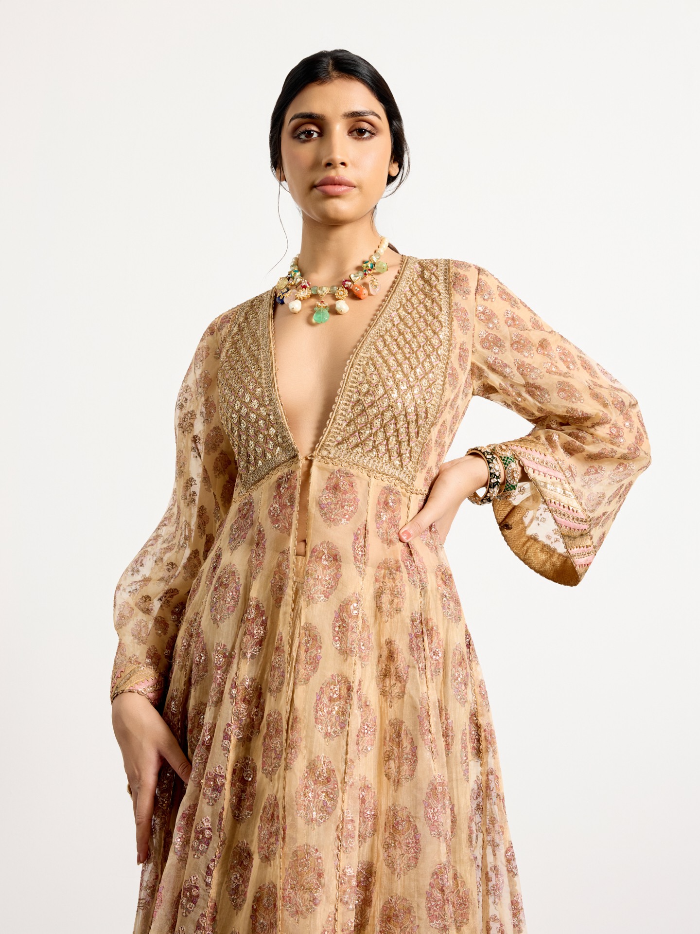 Beige Pink Cheepa Suit