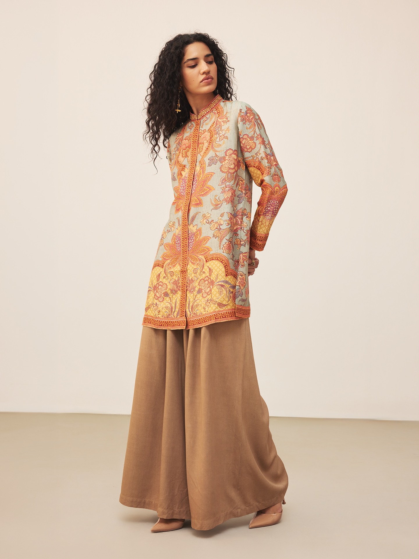 Khaki Myra K Kurti