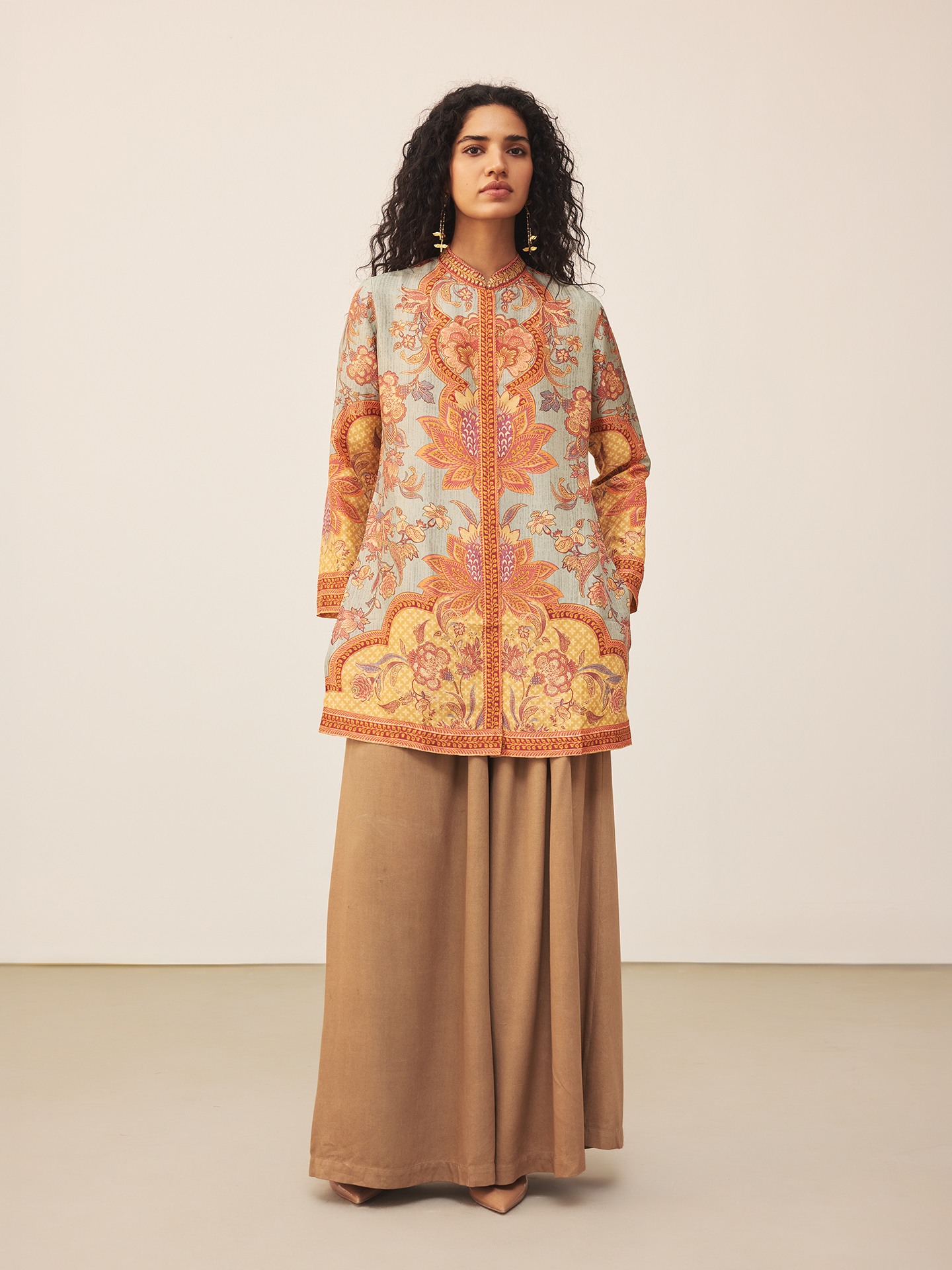 Khaki Myra K Kurti