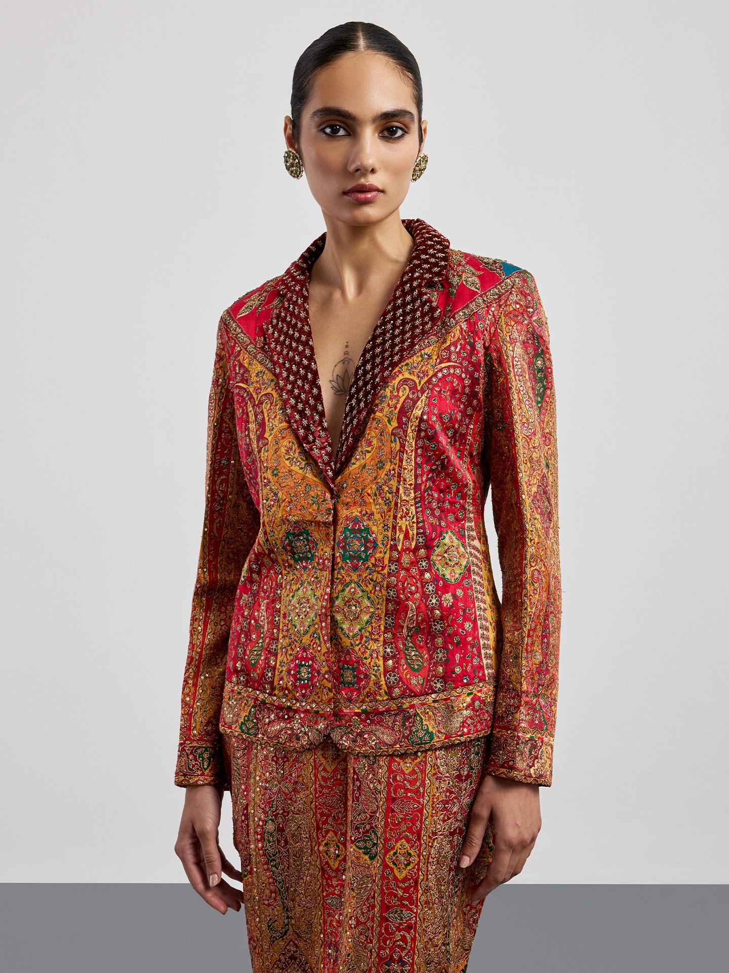 Red Multi Jaisalmer Ensemble