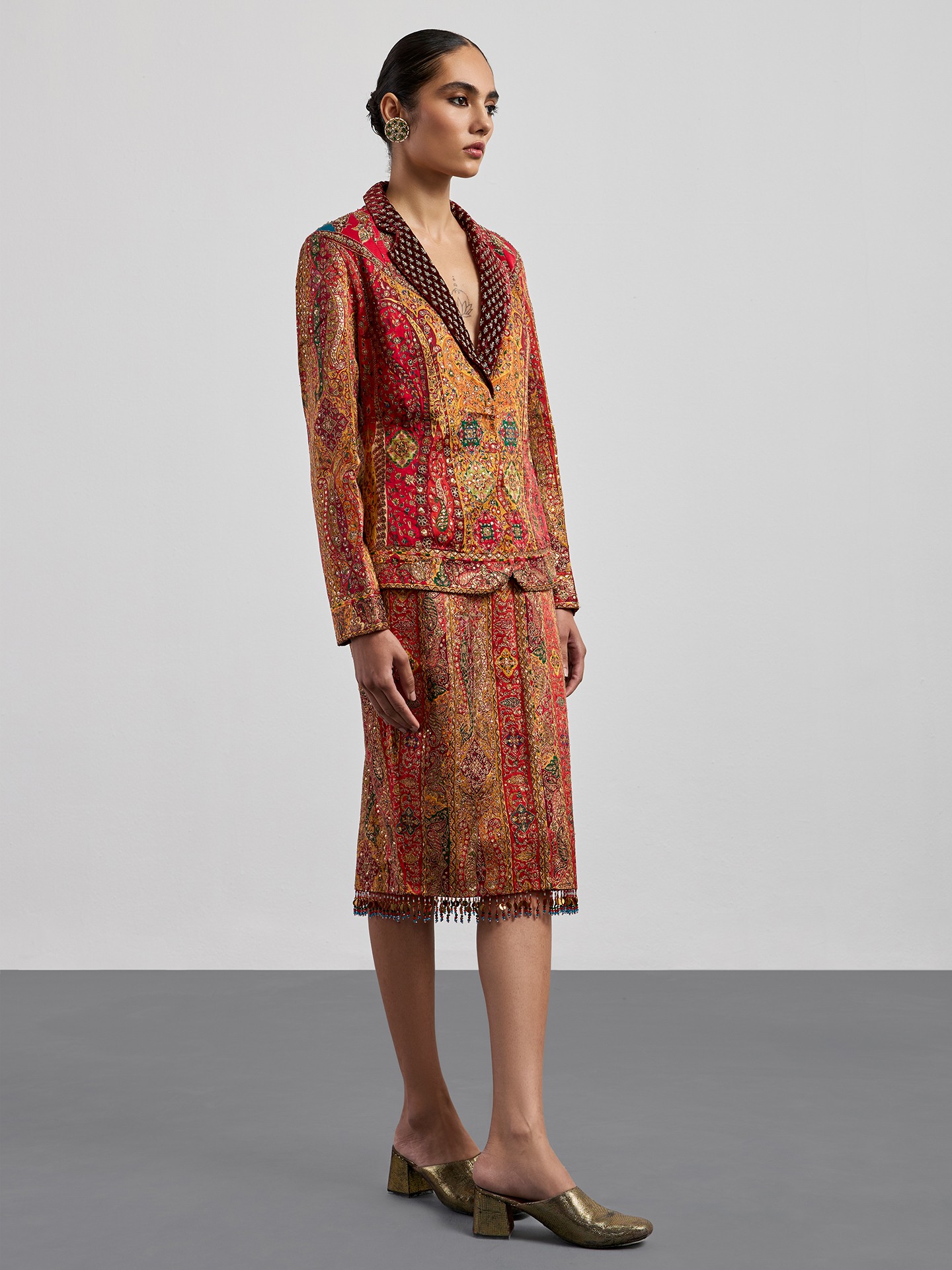 Red Multi Jaisalmer Ensemble