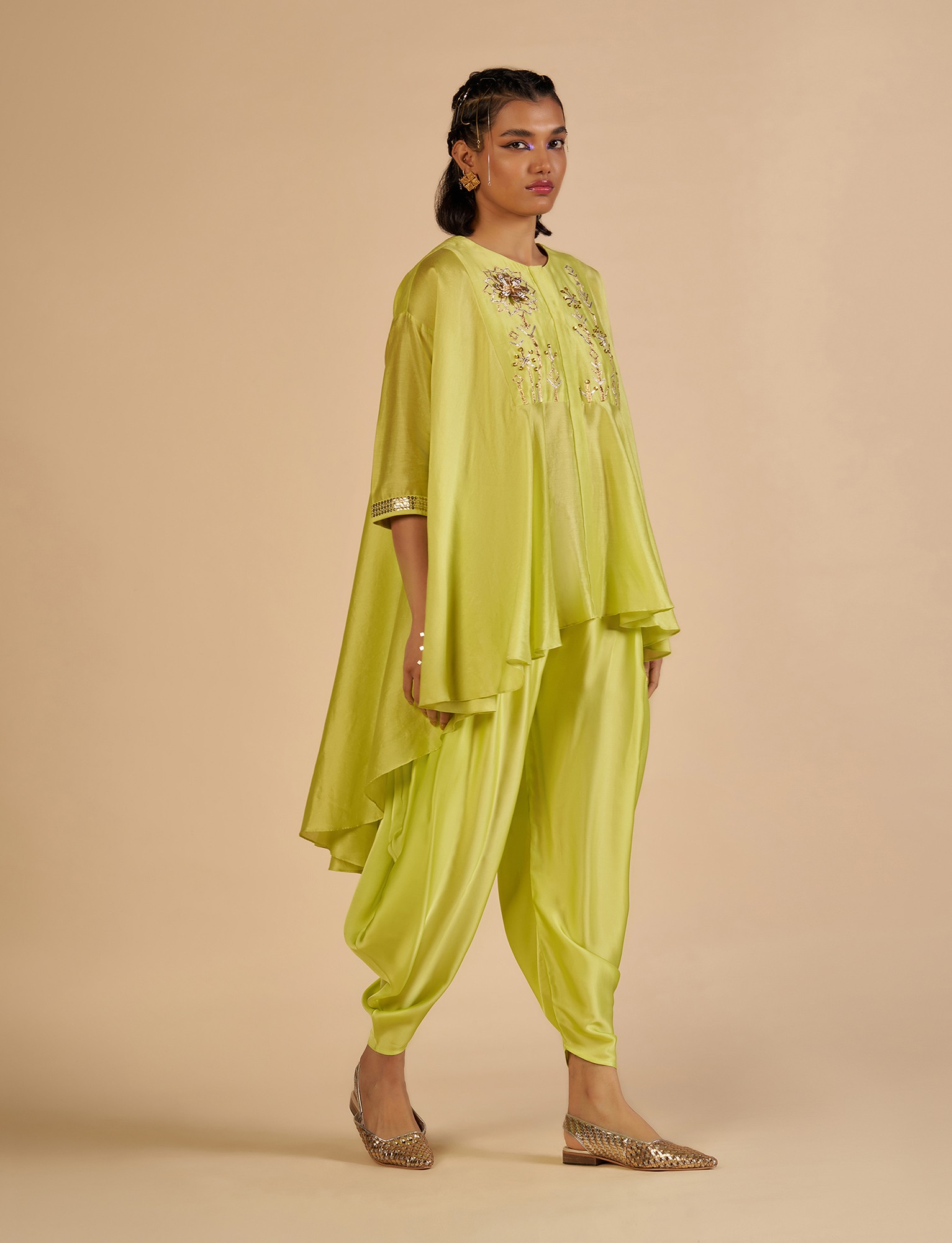 Lime Green Circular Shirt