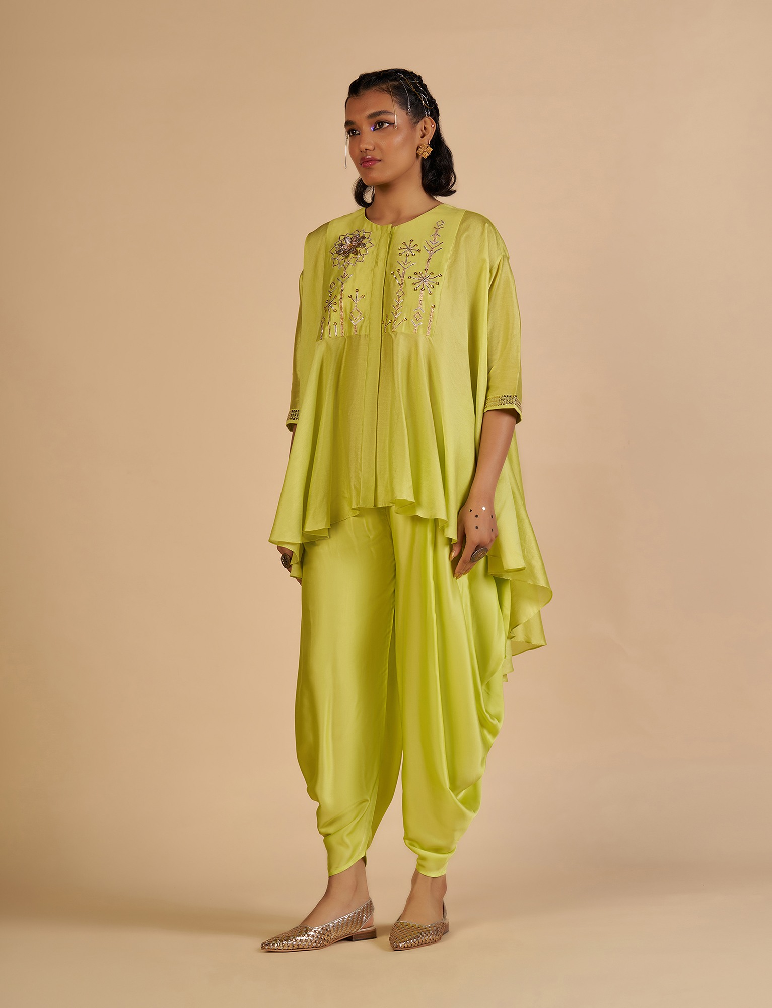 Lime Green Circular Shirt