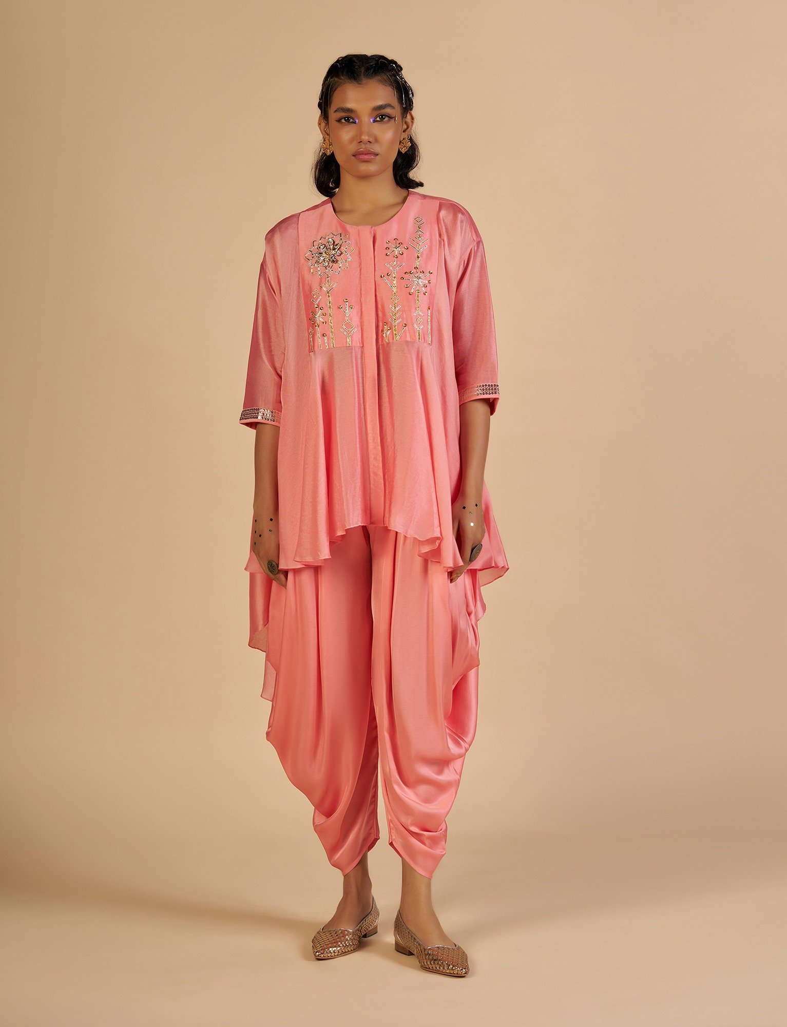 Pink Dhoti
