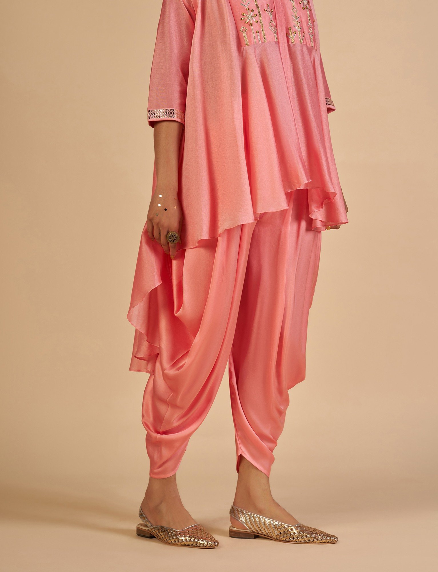 Pink Dhoti