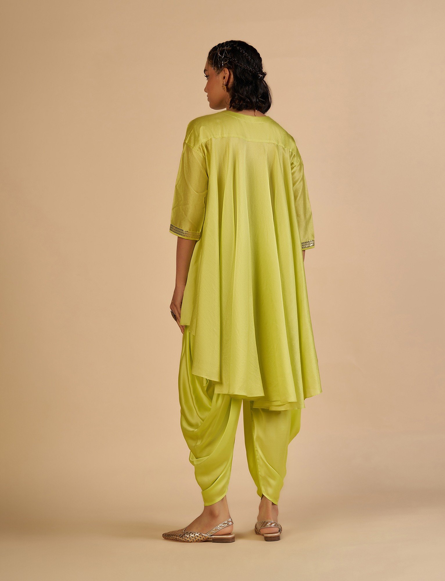 Lime Dhoti