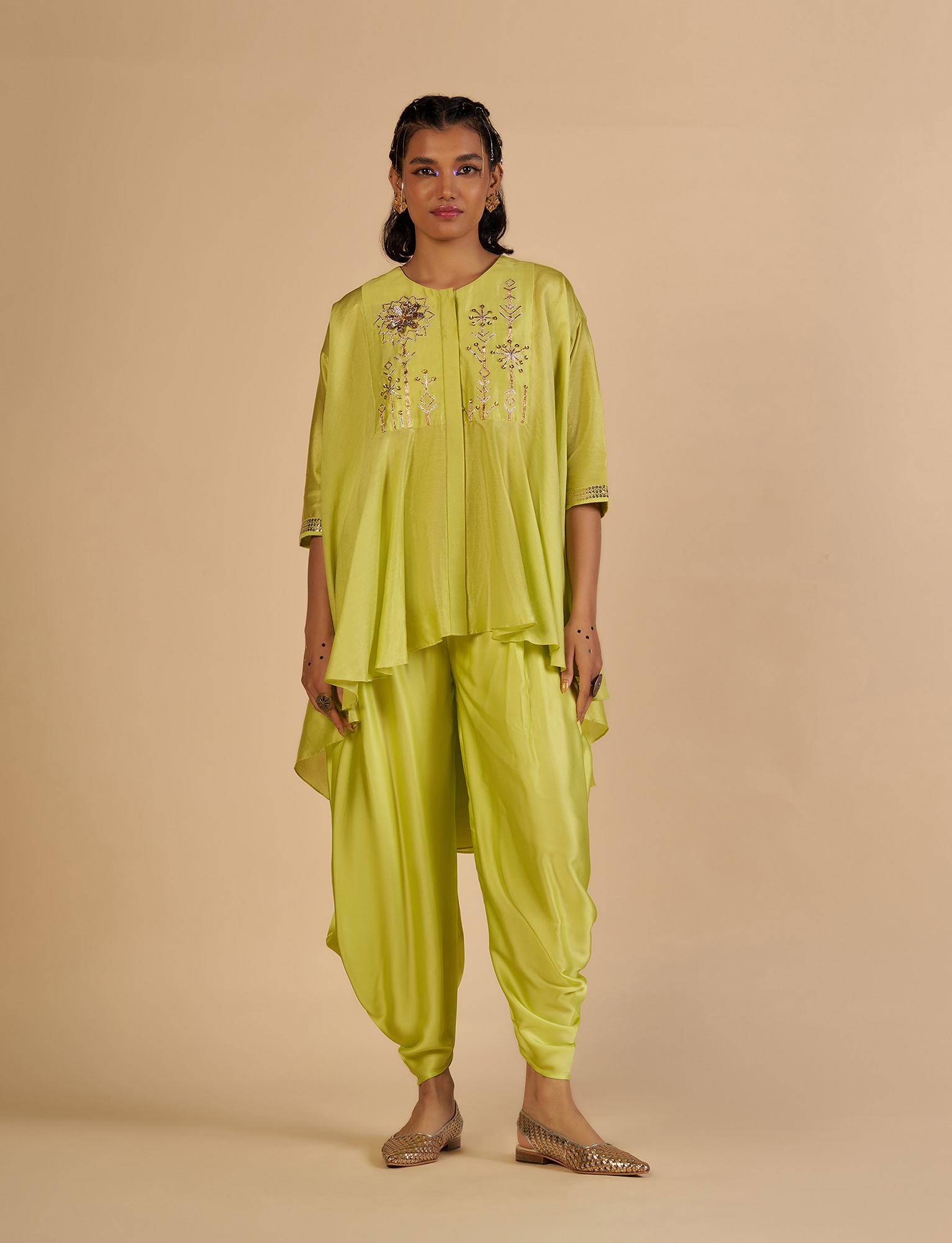 Lime Dhoti