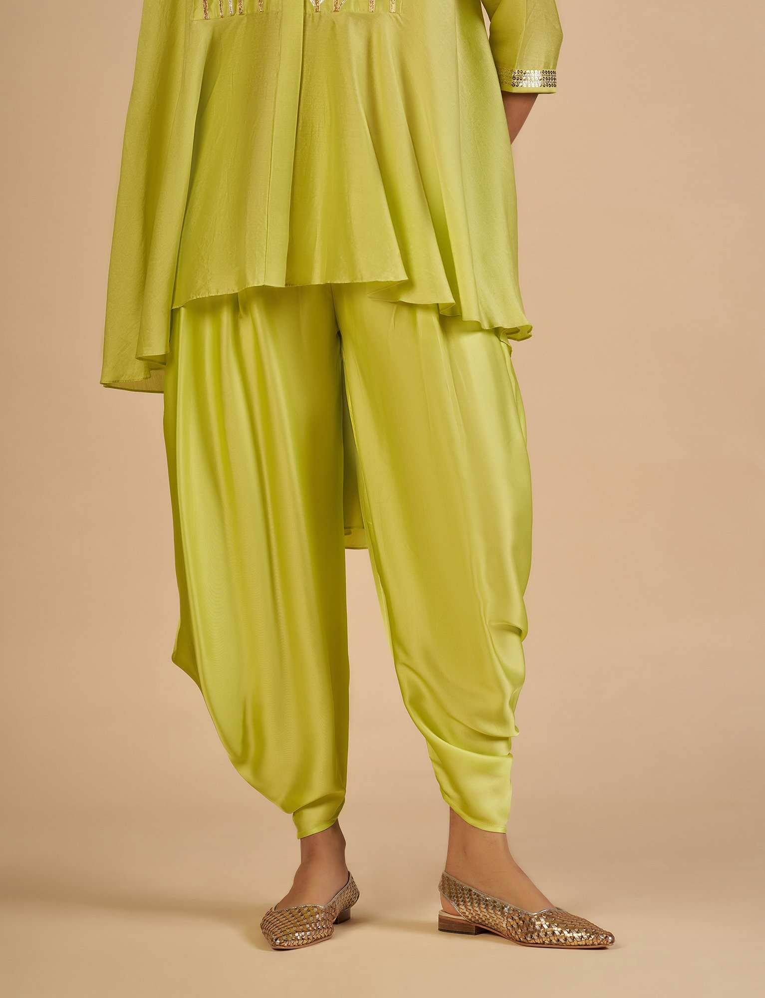 Lime Dhoti