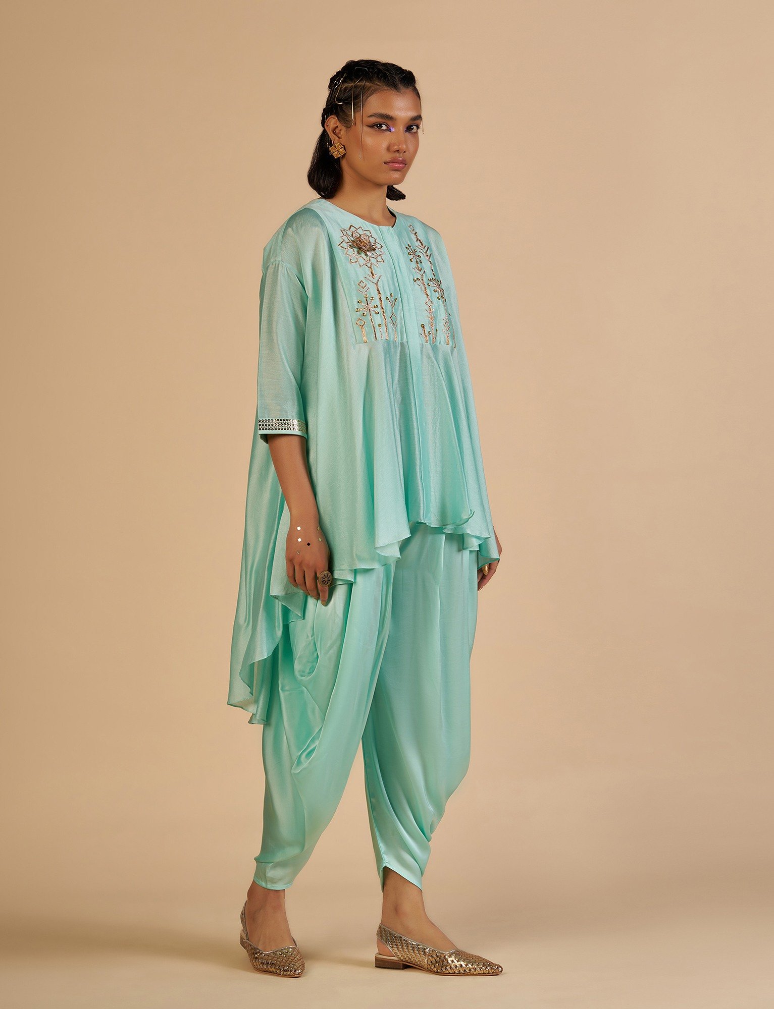 Aqua Dhoti