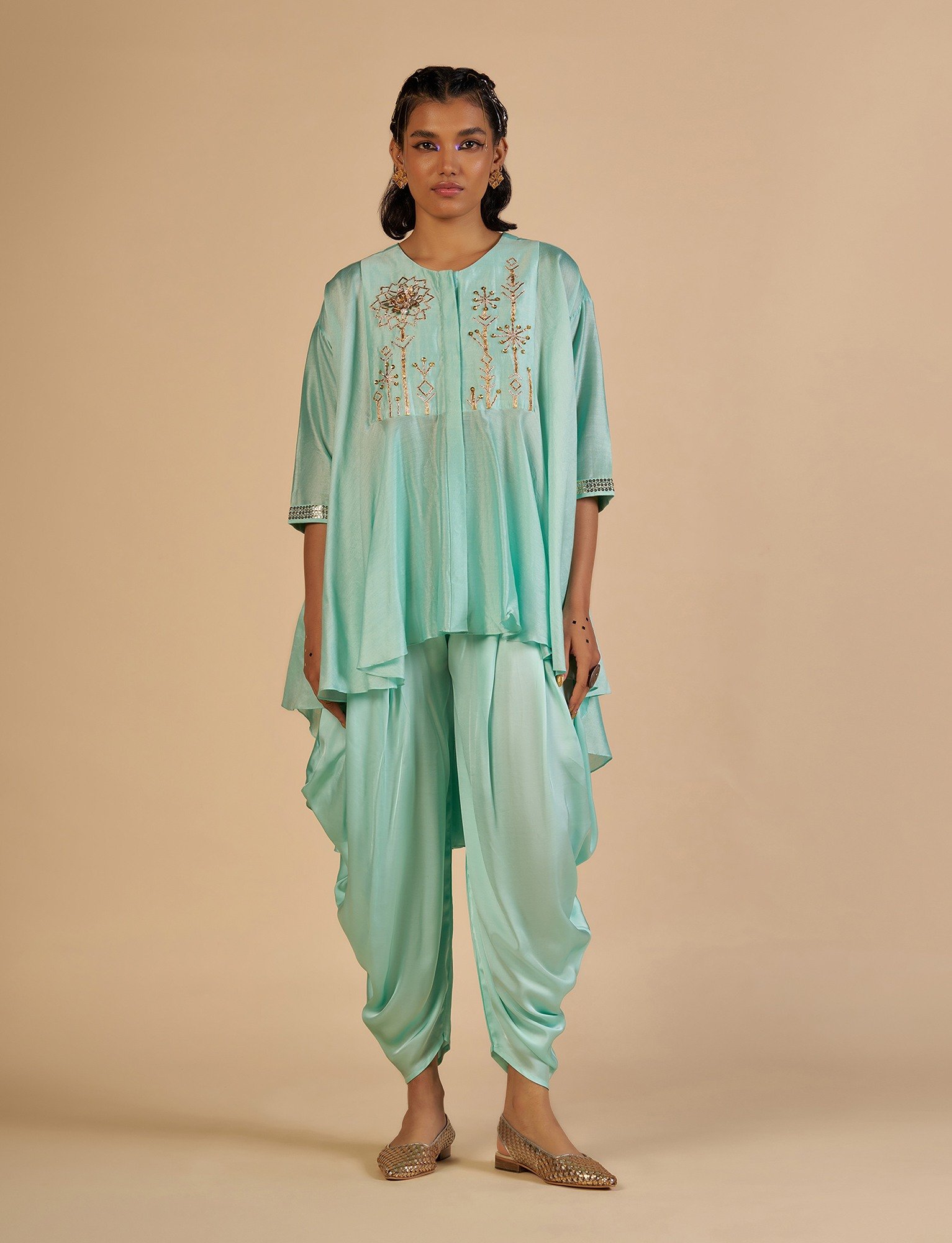 Aqua Dhoti