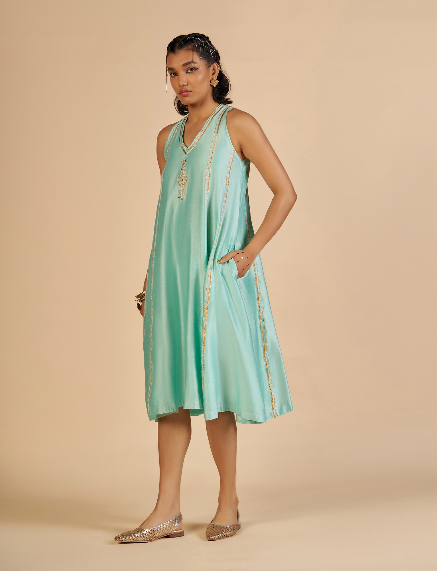 Aqua Inner Dress