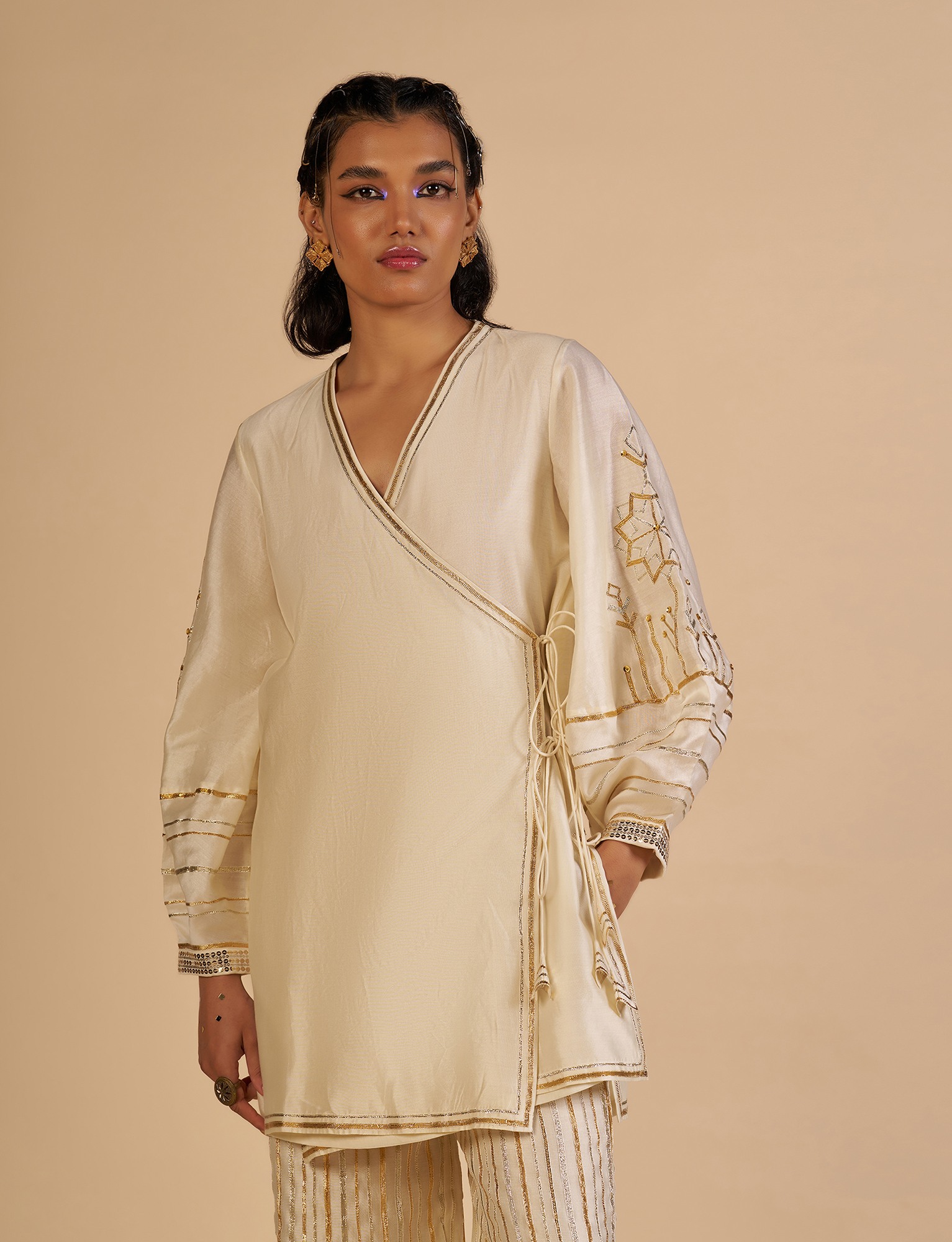 Offwhite Wrap Tunic