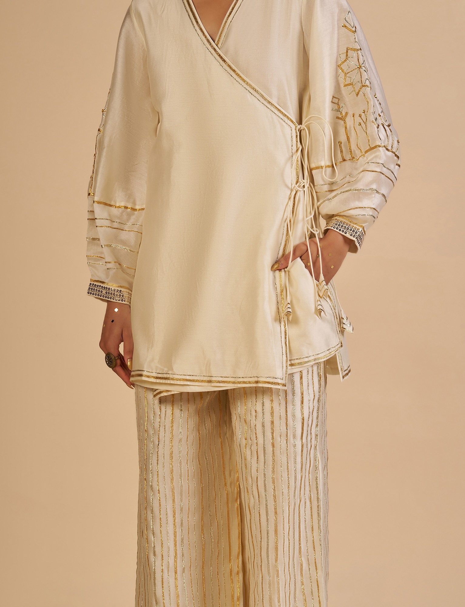 Offwhite Wrap Tunic