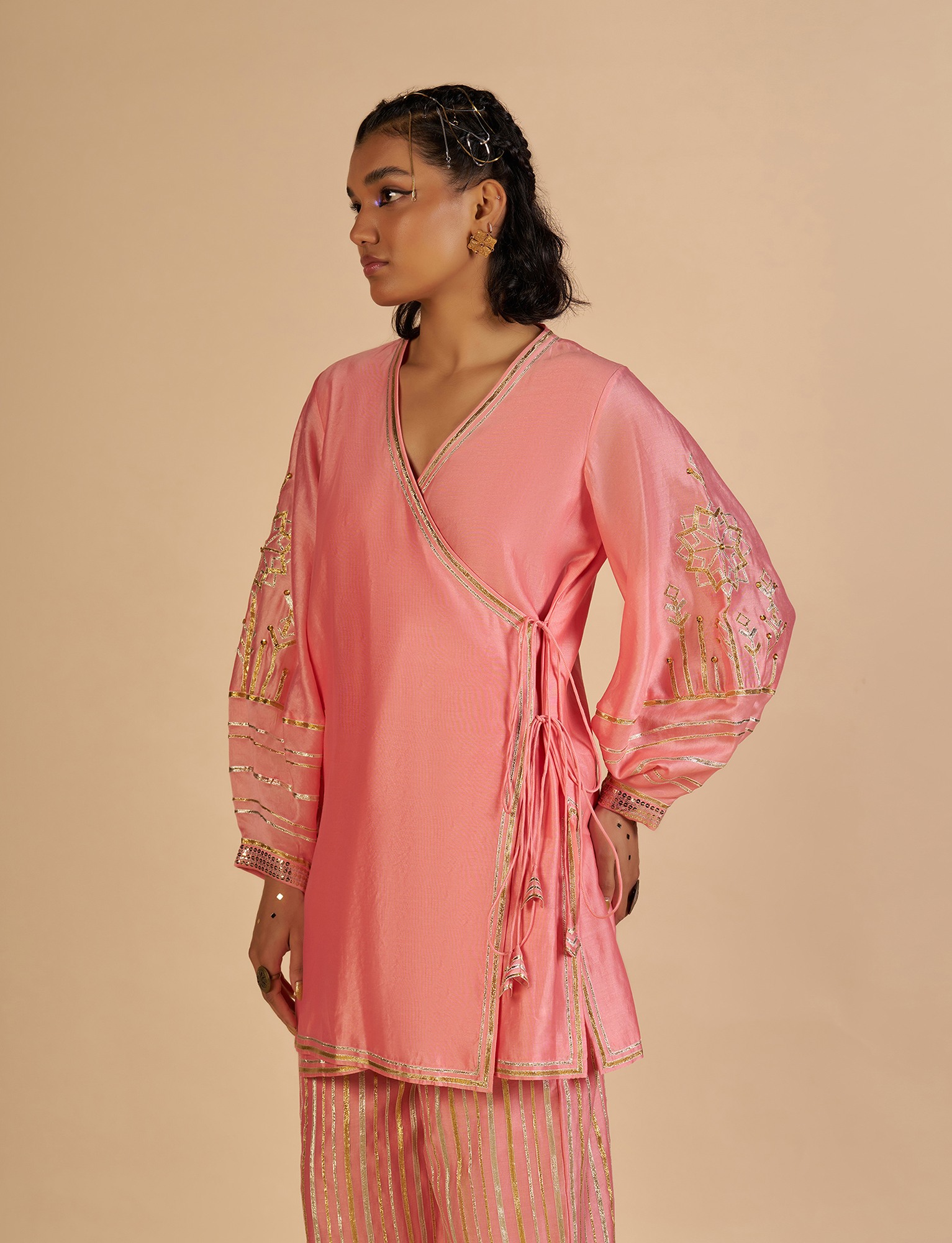 Pink Wrap Tunic