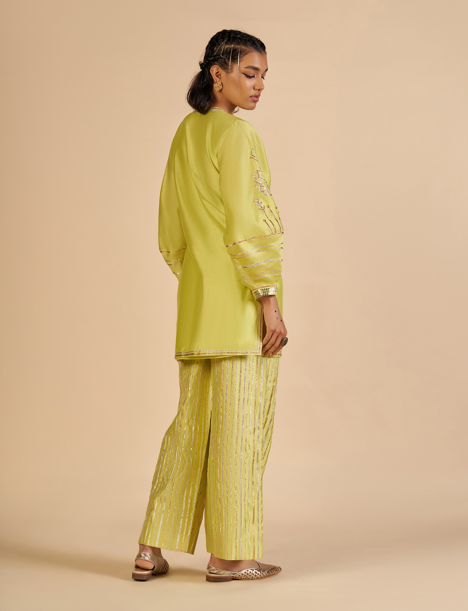 Lime Green Wrap Tunic