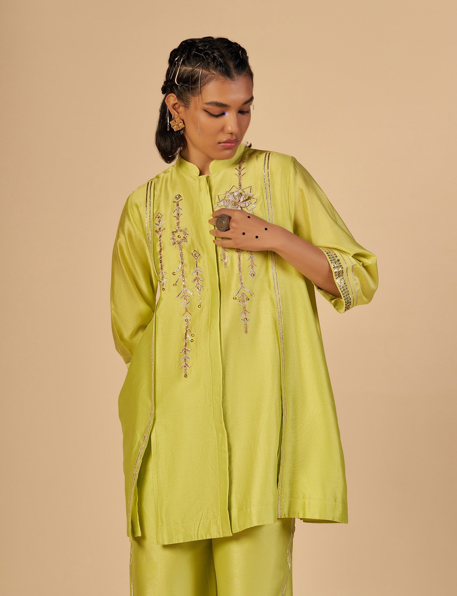 Lime Green Boxy Shirt