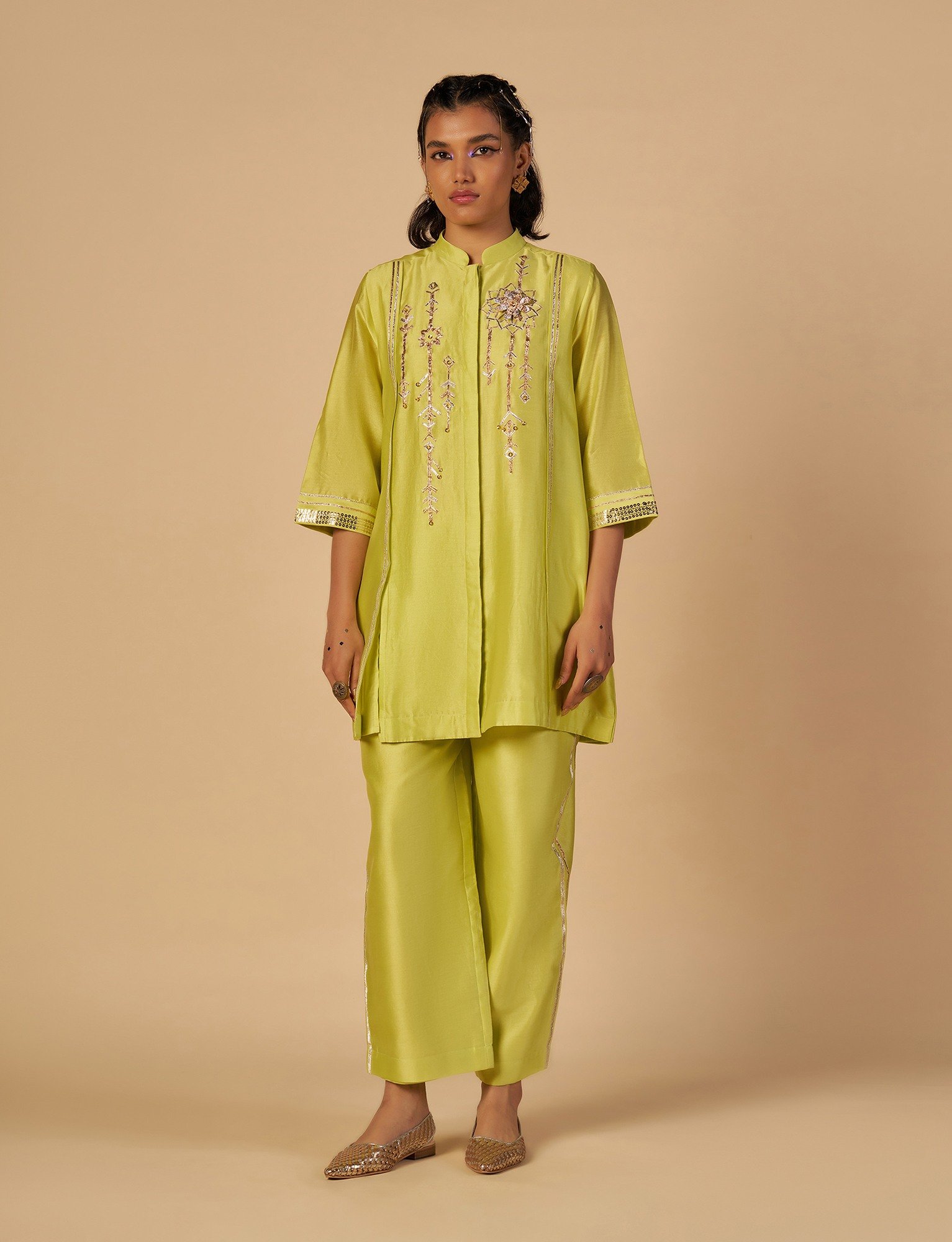 Lime Green Boxy Shirt