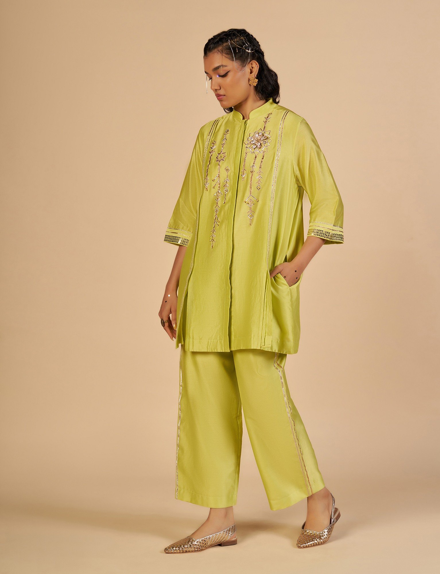 Lime Green Boxy Shirt