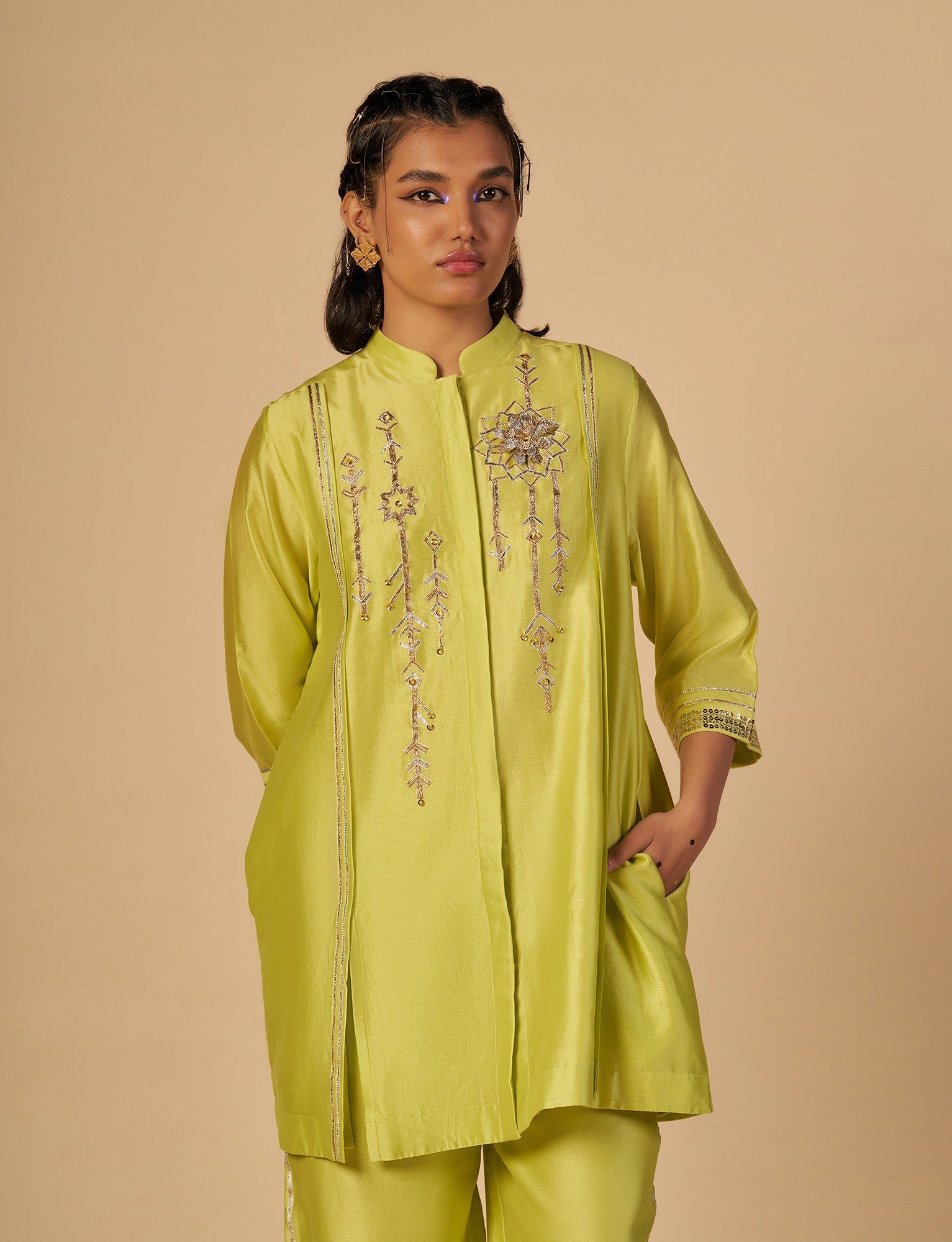 Lime Green Boxy Shirt