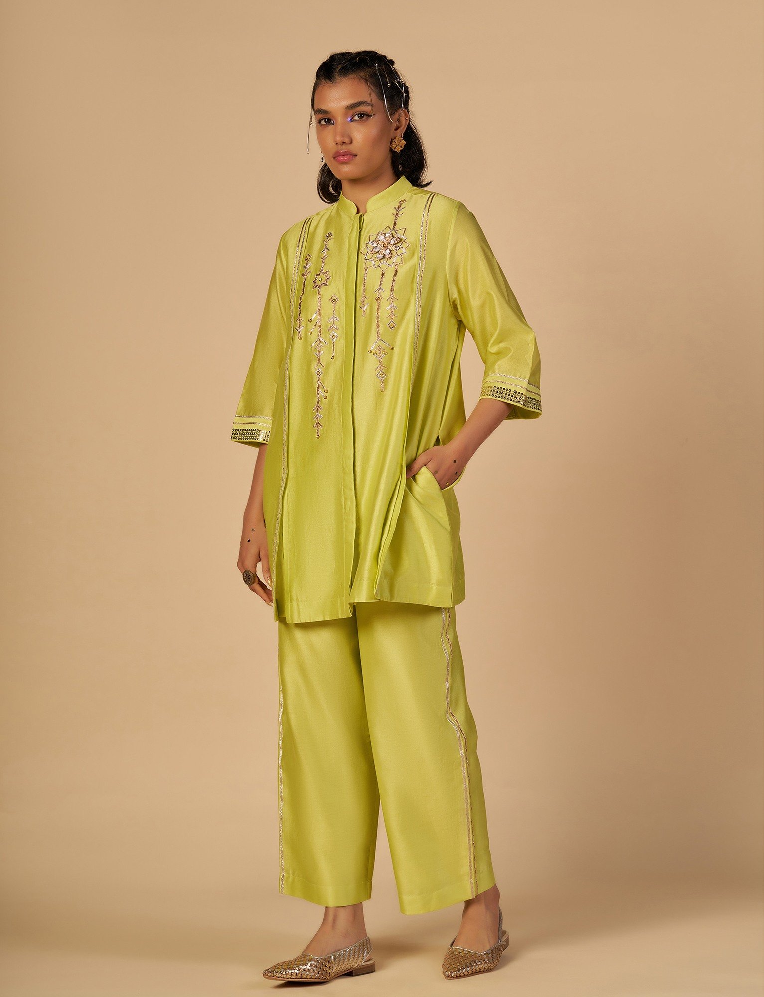 Lime Green Boxy Shirt