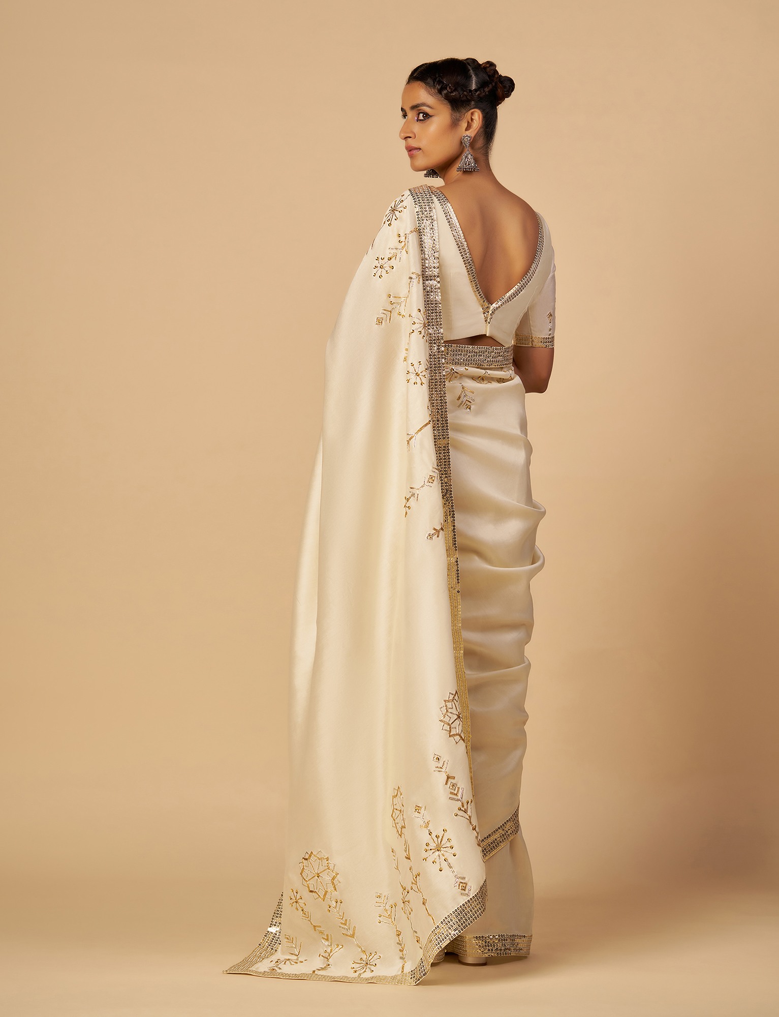 Offwhite Saree