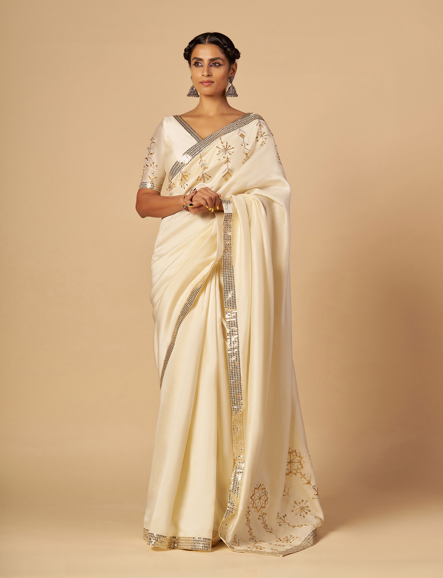 Offwhite Saree