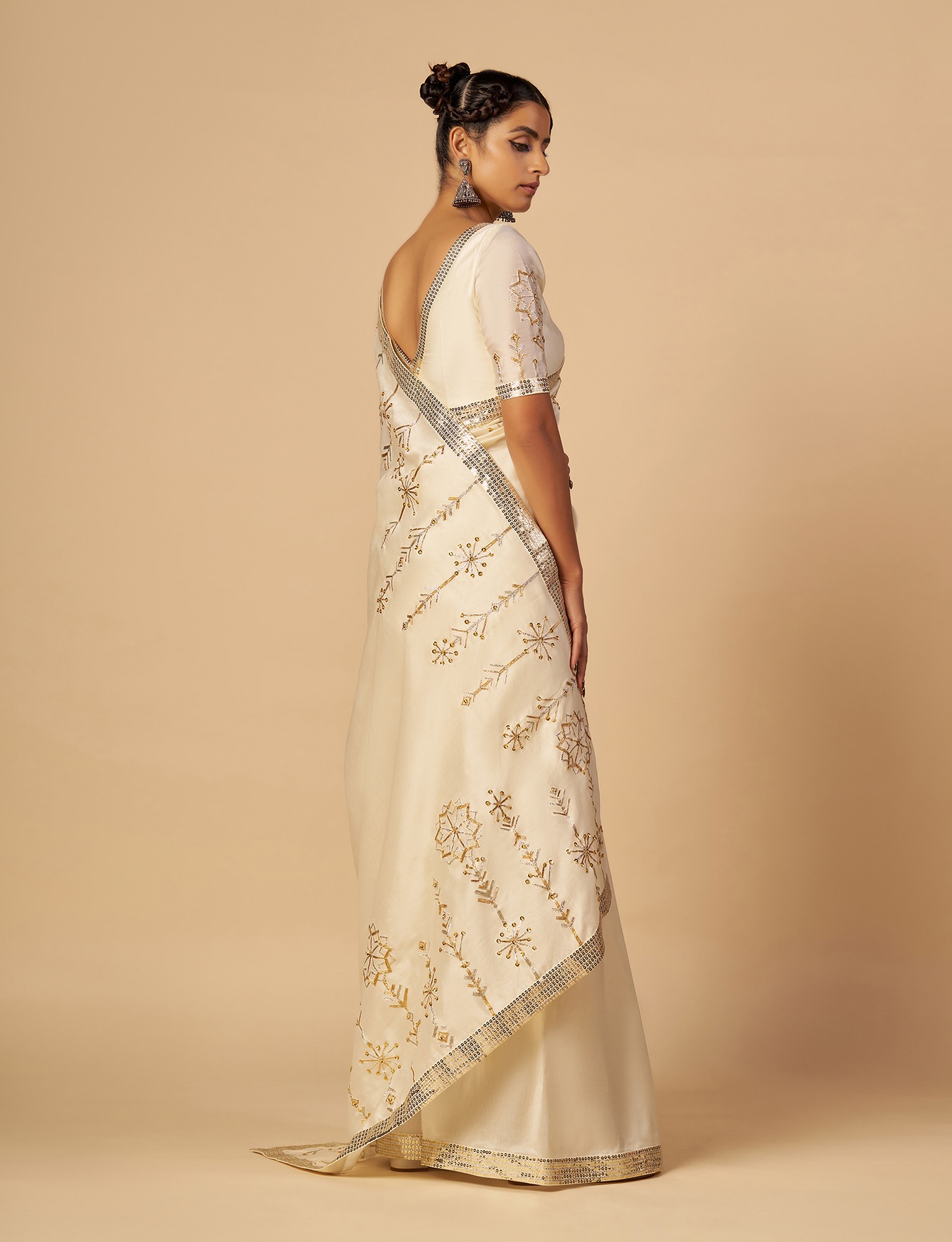Offwhite Saree