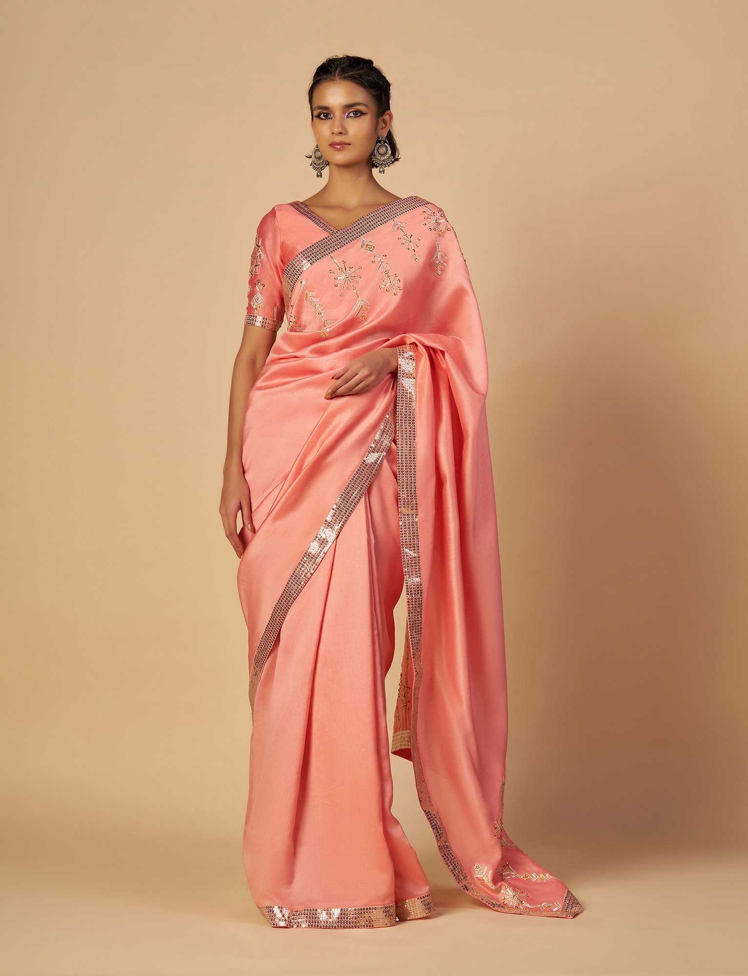 Pink Saree