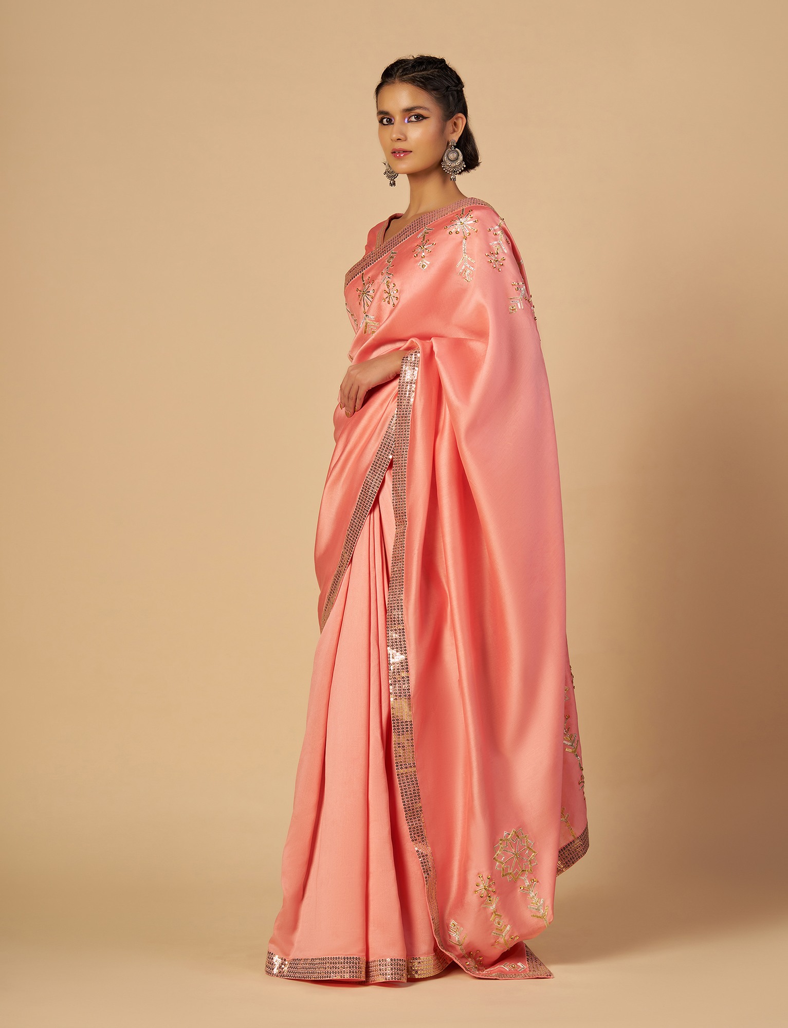 Pink Saree