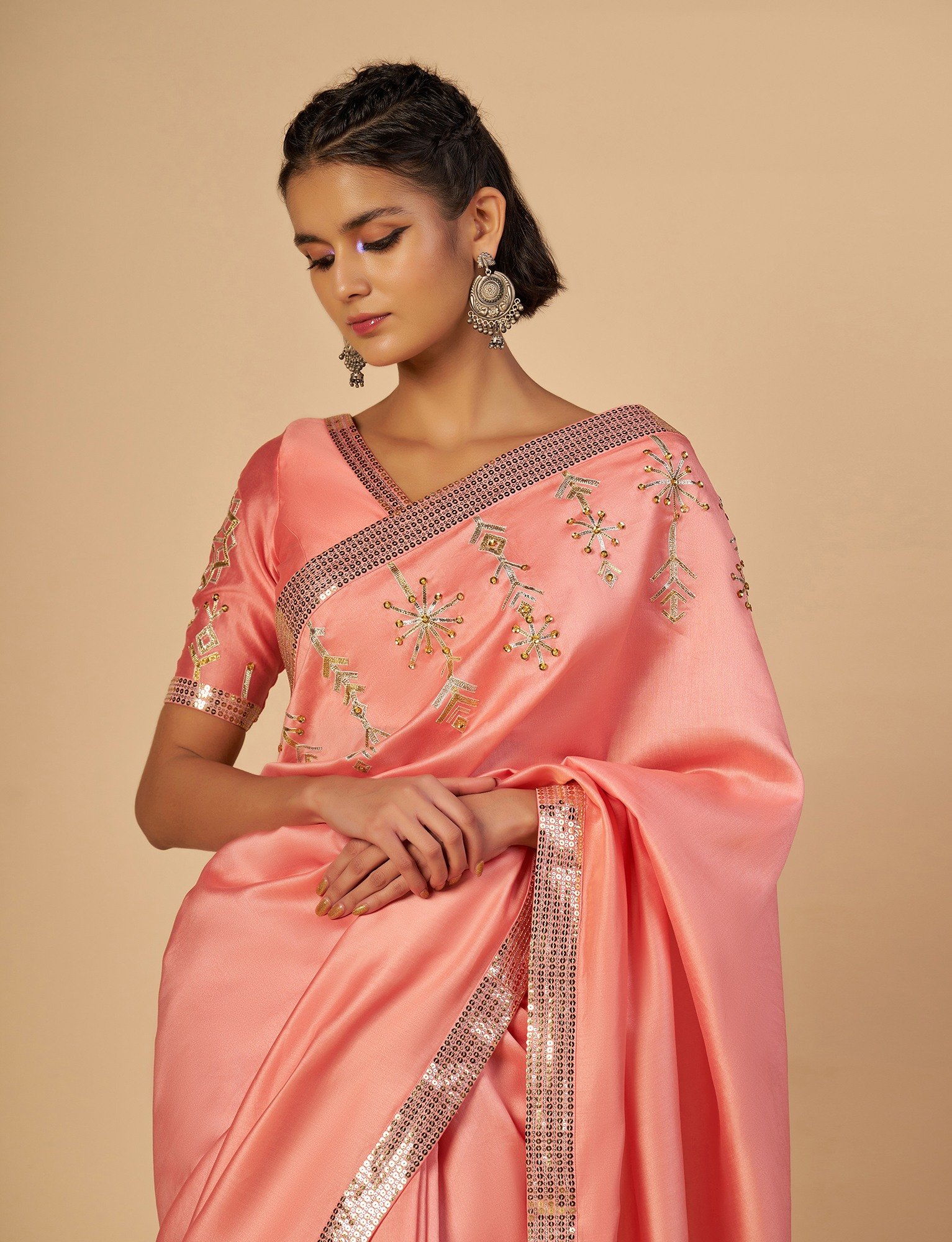 Pink Saree
