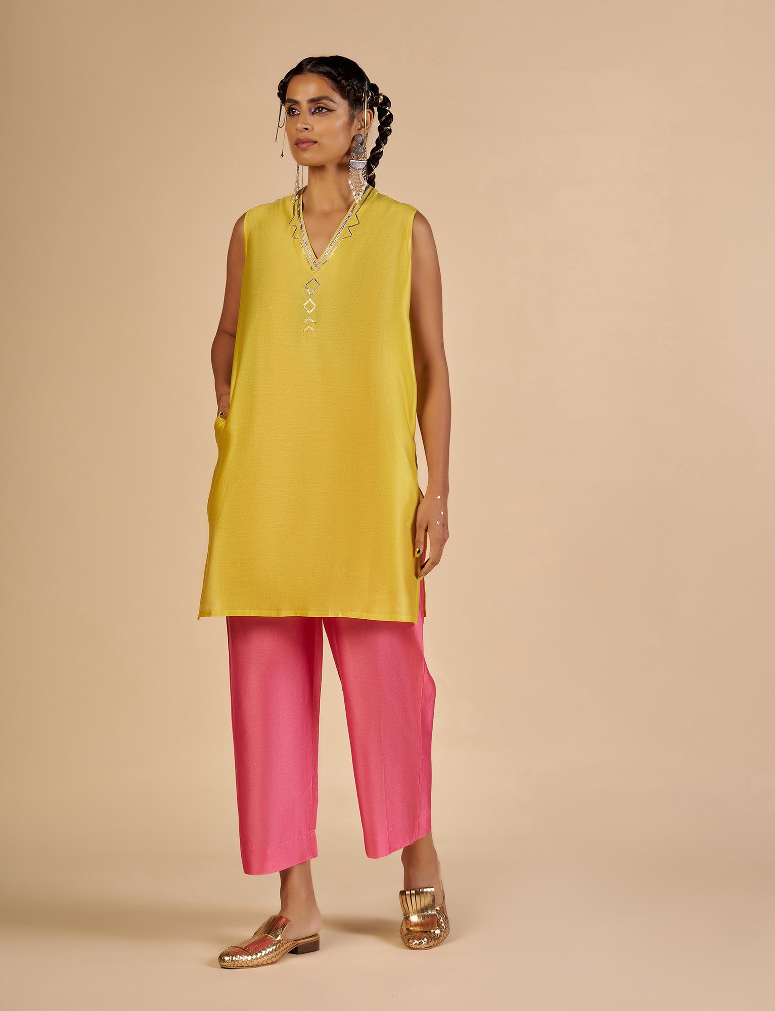 Yellow Slip Dress