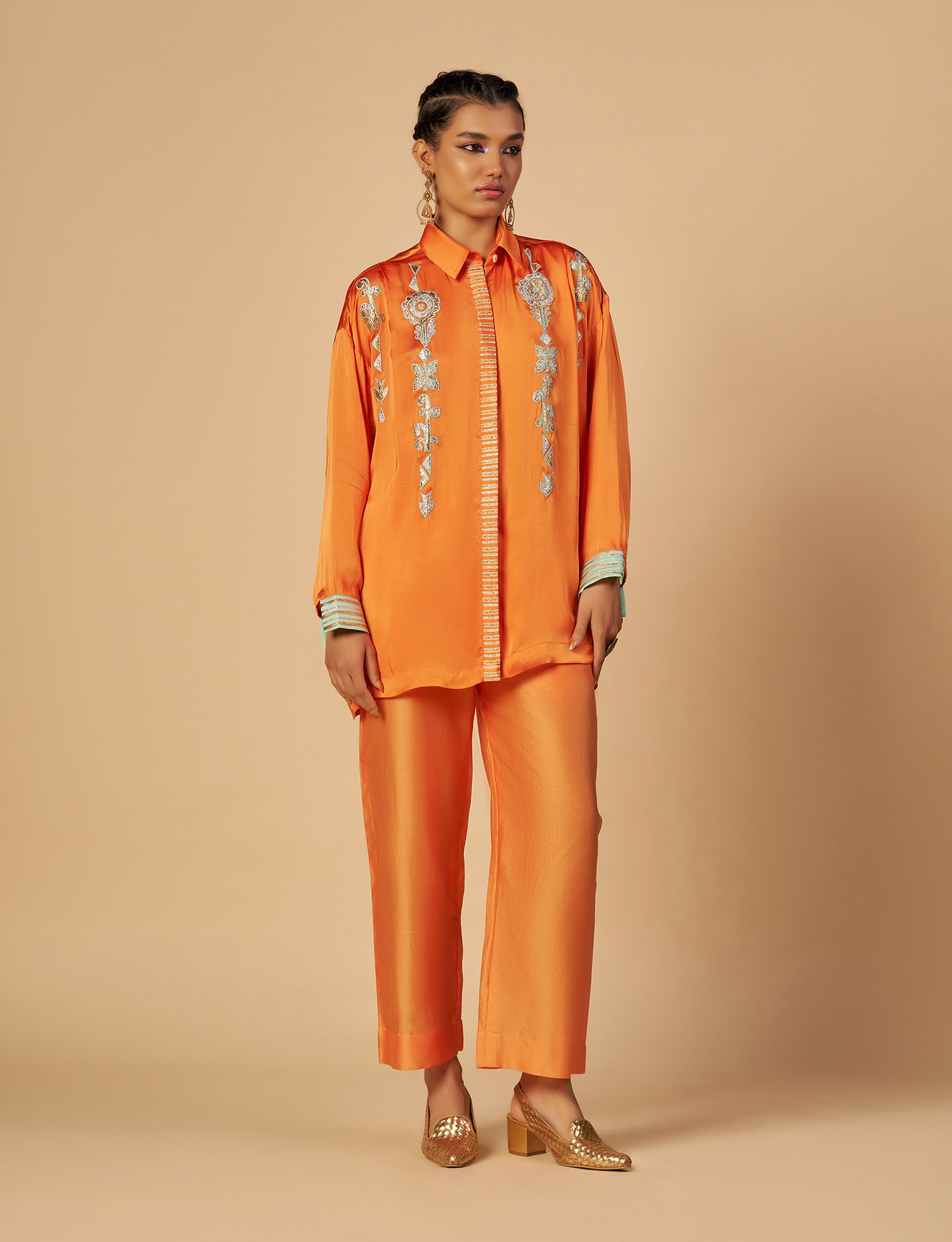 Orange Oversized Shirt
