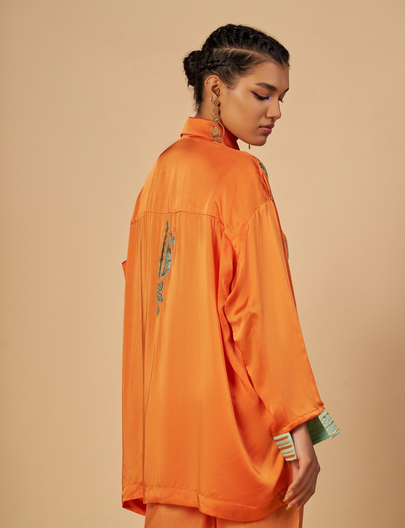 Orange Oversized Shirt