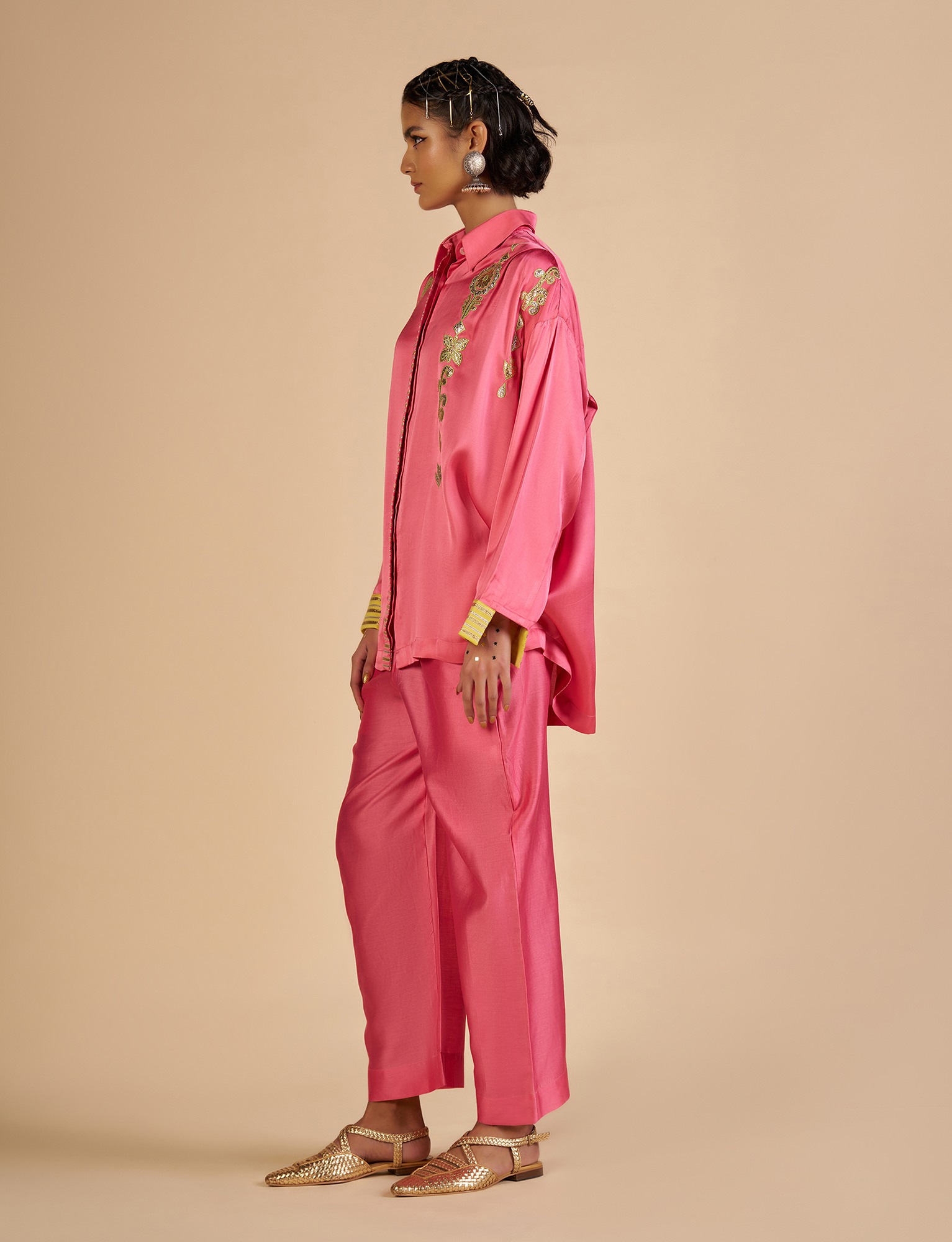 Pink Oversized Shirt