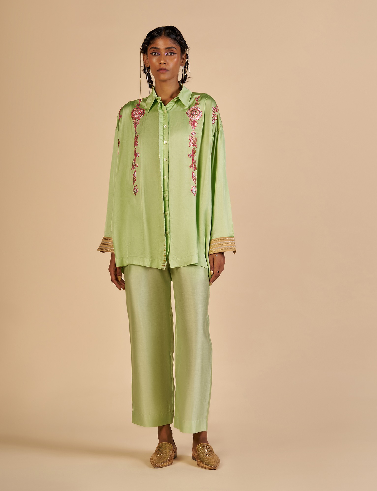 Green Oversized Shirt