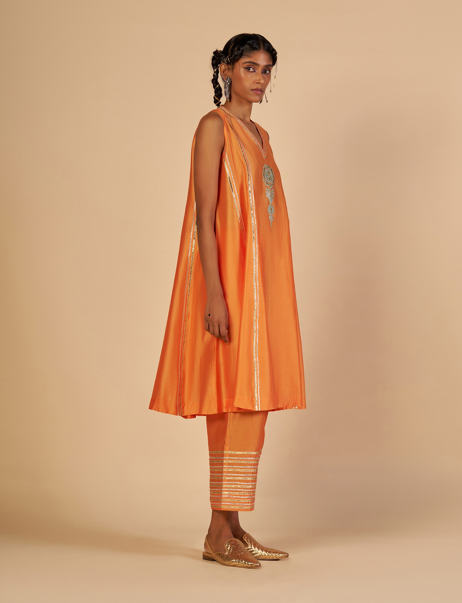 Orange Detailing Pants