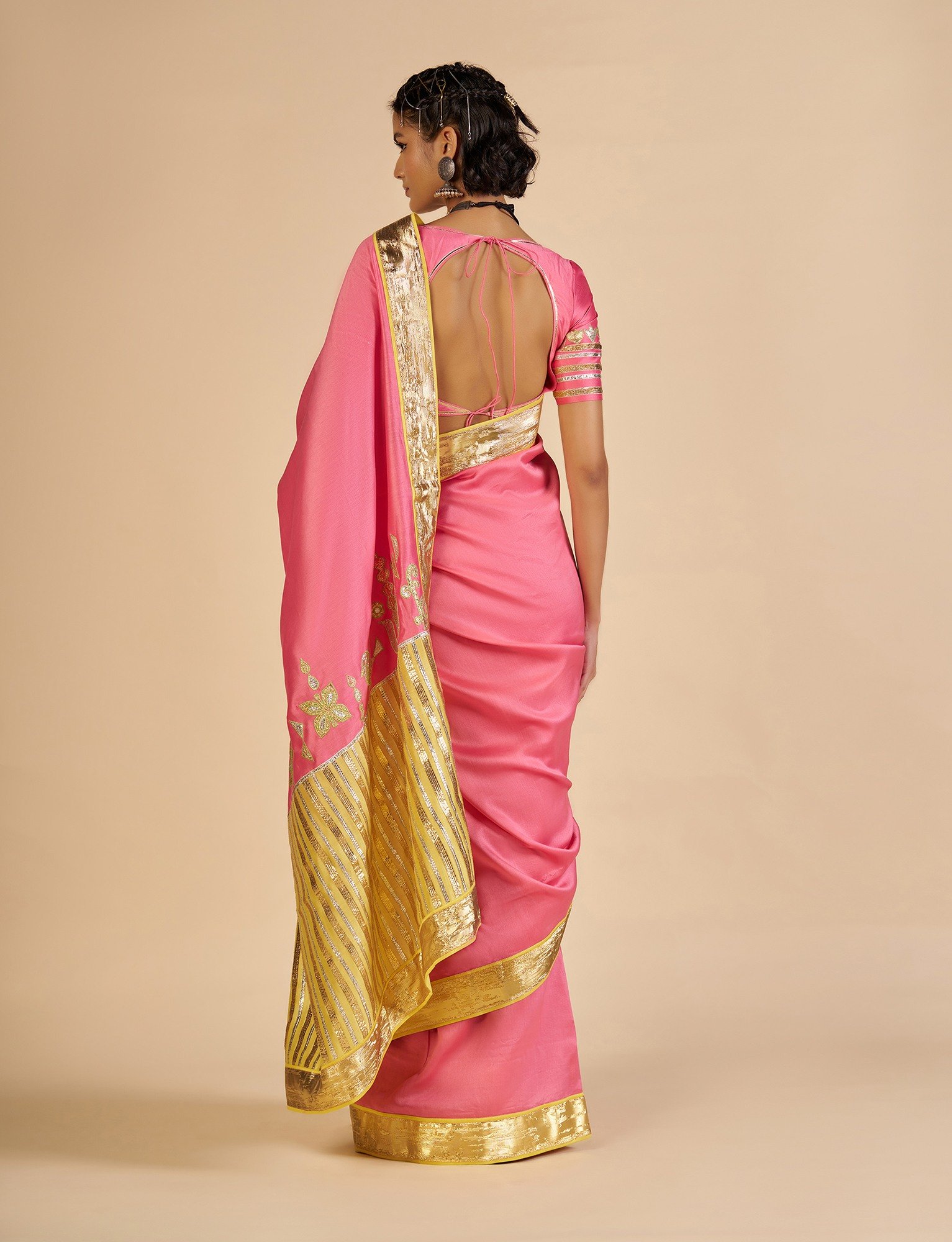 Pink Saree