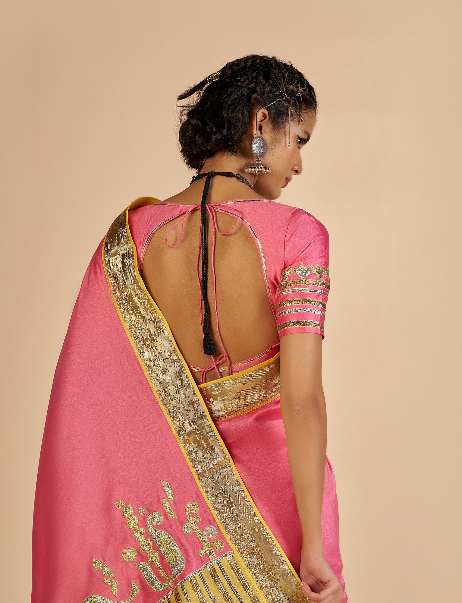 Pink Saree