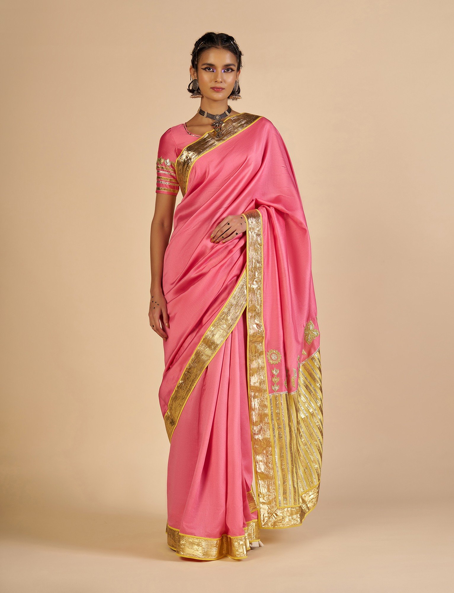 Pink Saree