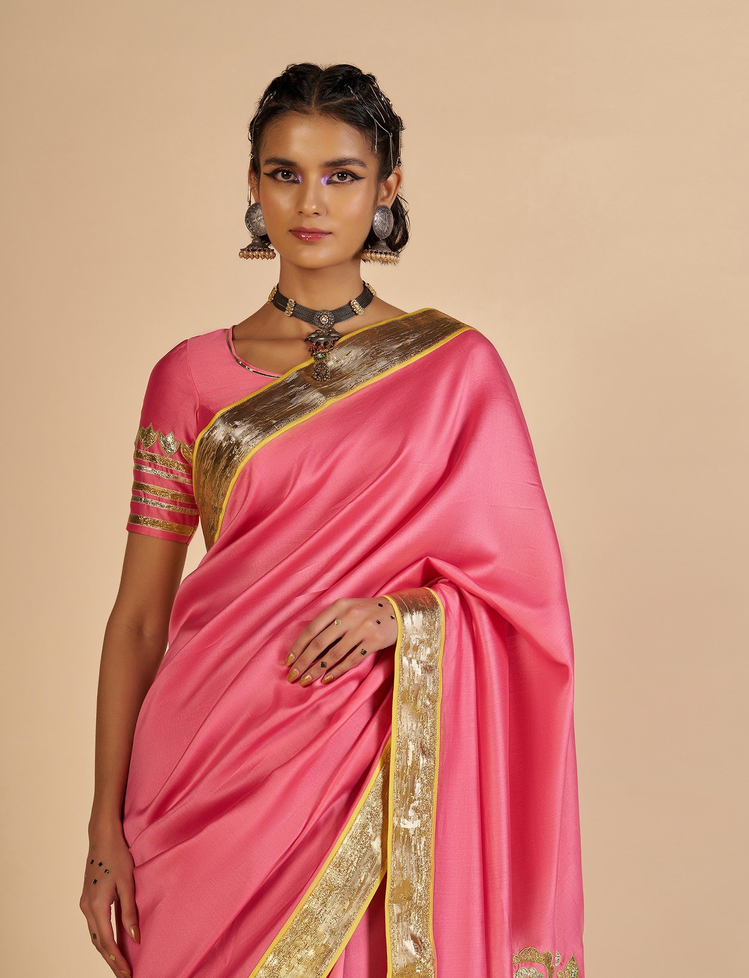Pink Saree